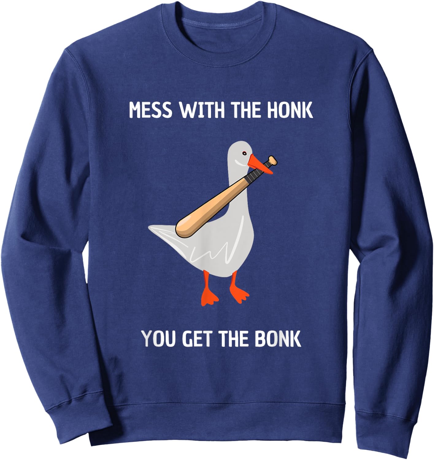 Get the Bonk Goose Sweatshirt - Sweatshirt | Navy