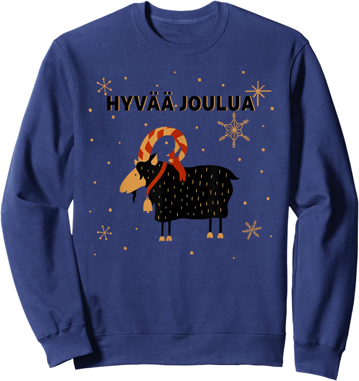 Hyvaa Joulua Finnish Christmas Sweatshirt - Sweatshirt | Navy