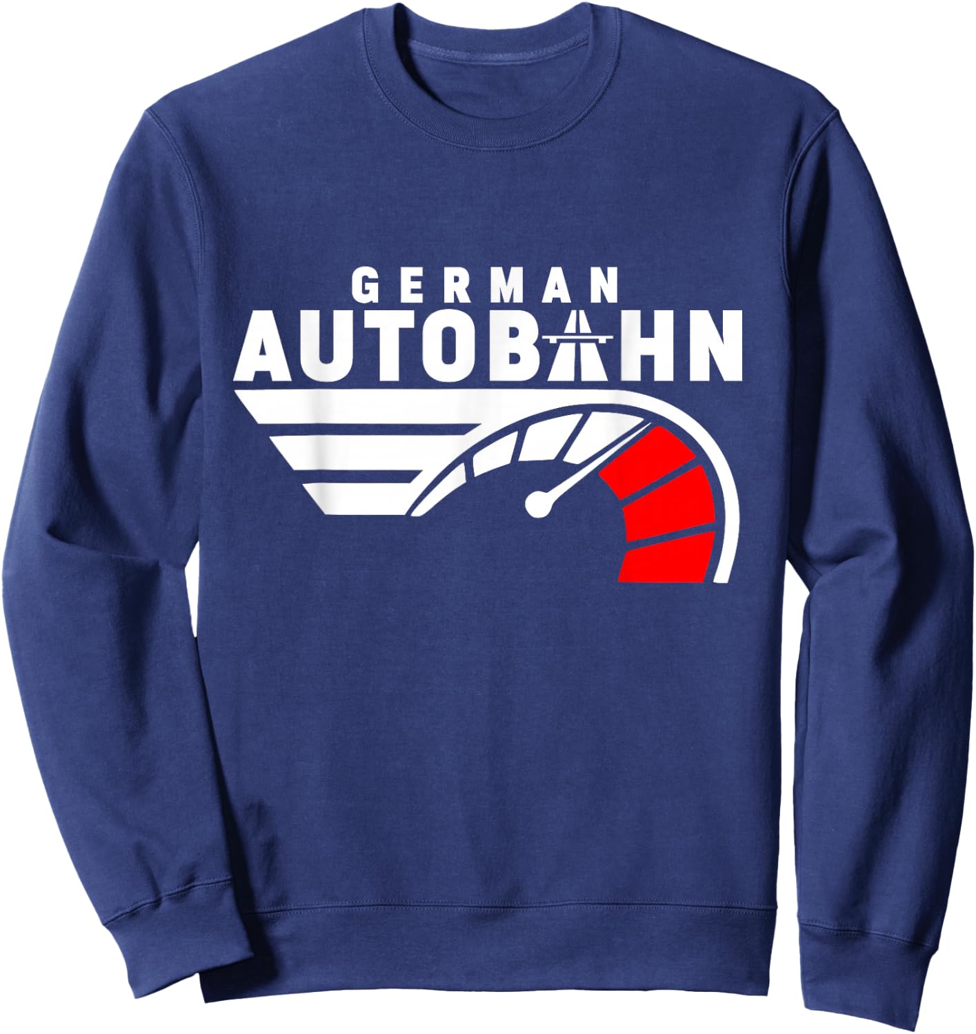 German Autobahn Highway No Speed Limit Racing Sweatshirt - Sweatshirt | Navy
