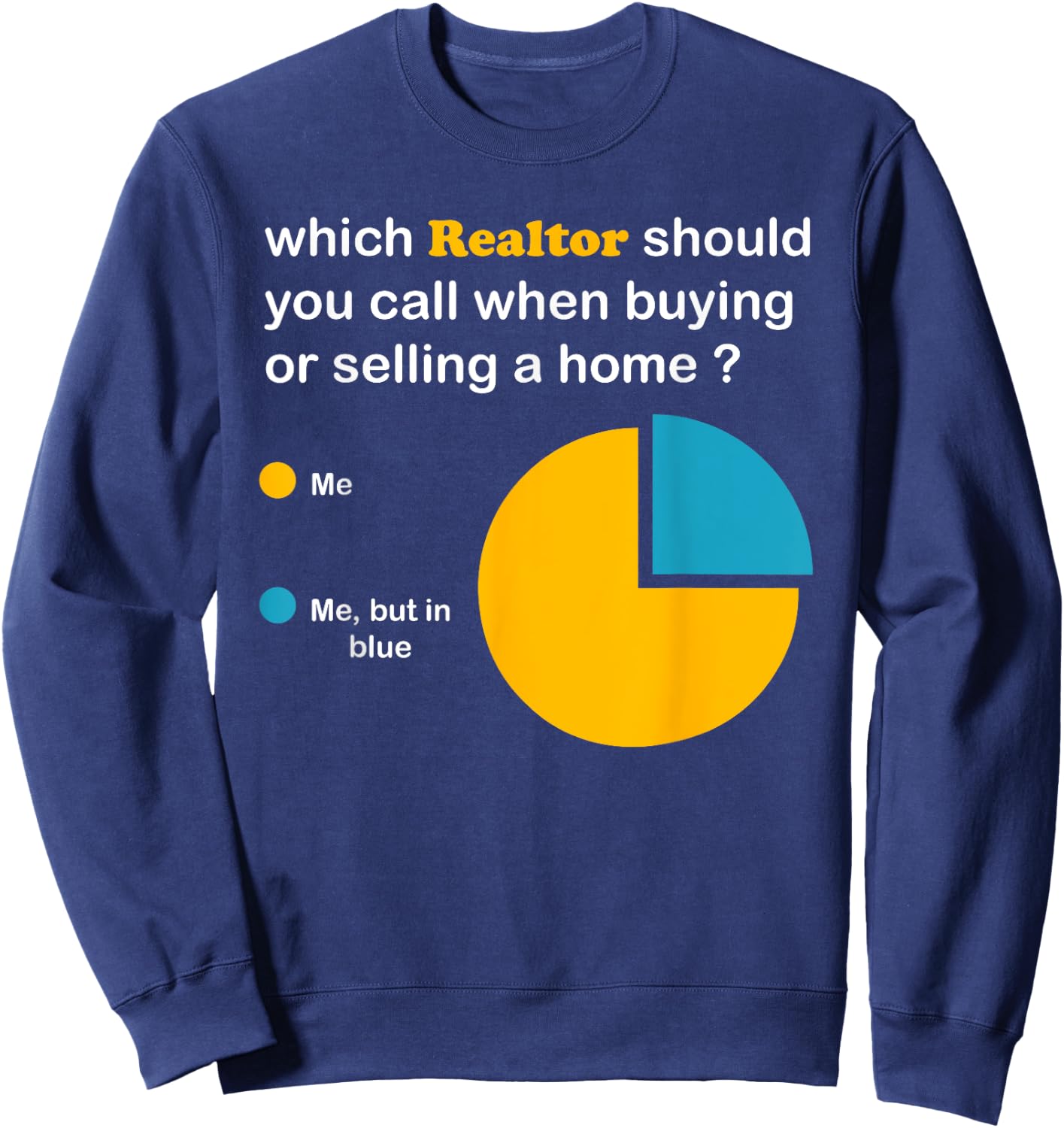 Realtor Real Estate Agent Women Men Home Broker Hustler Sweatshirt - Sweatshirt | Navy