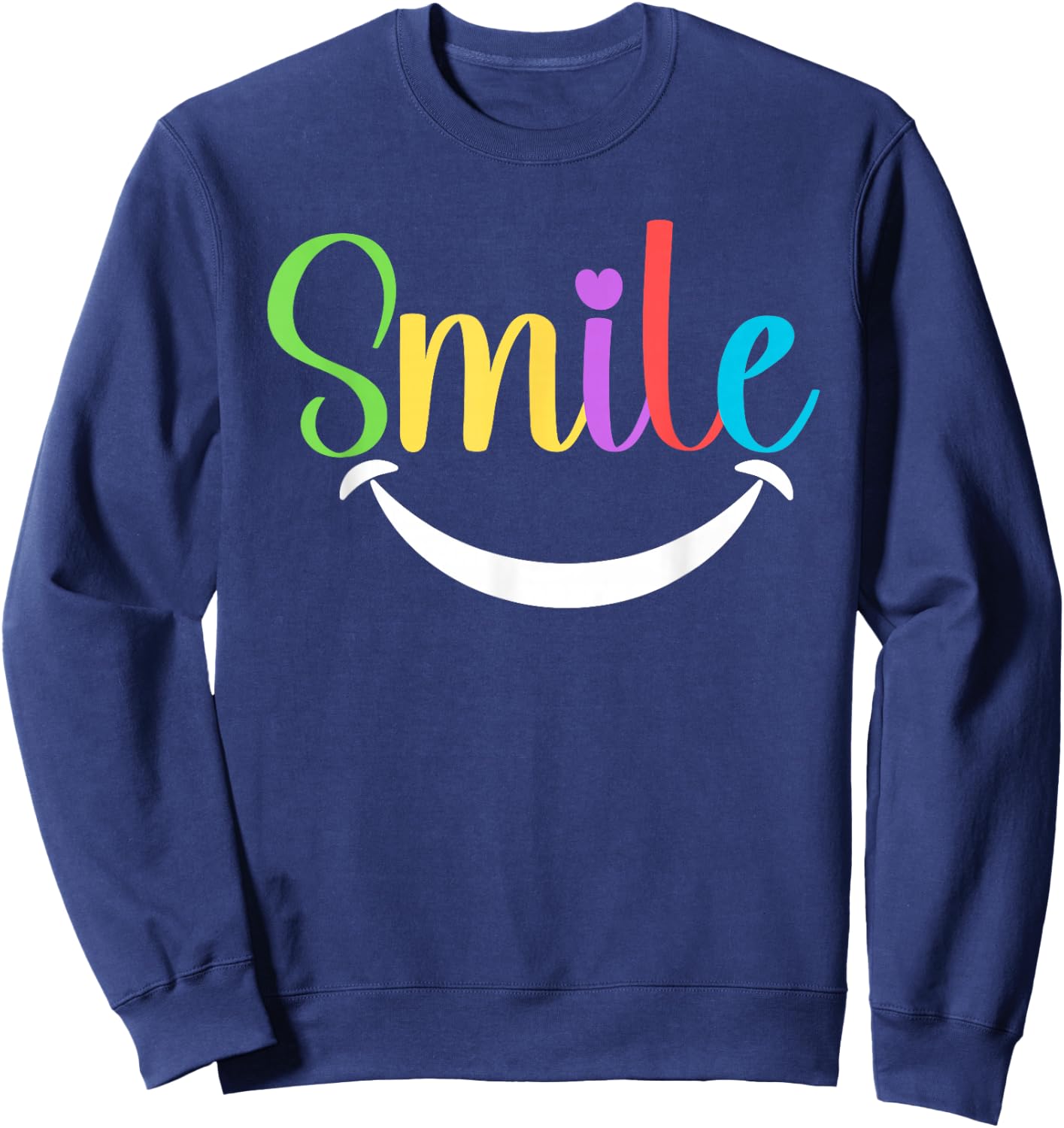 Colorful Smile Dentist Clinic Office Apparel Dental Sweatshirt - Sweatshirt | Navy