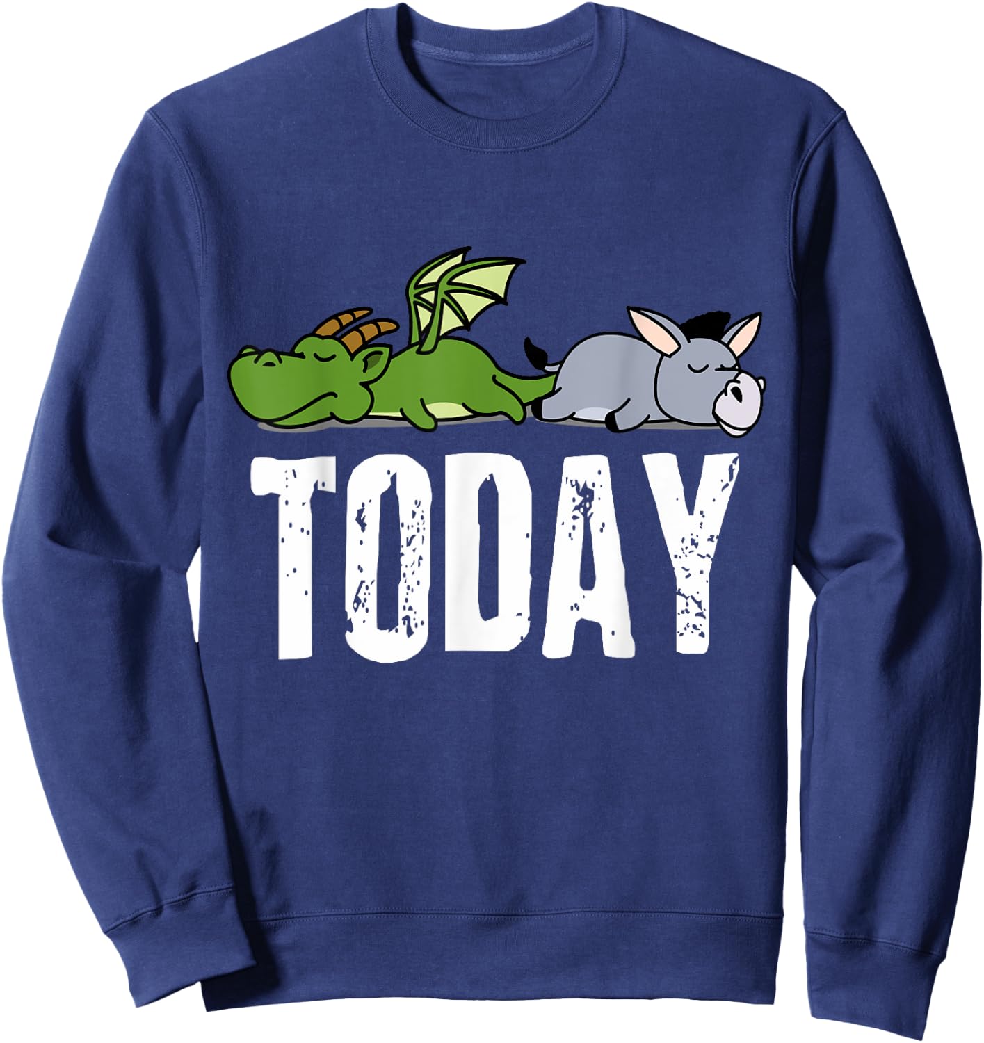 RespekDis Dragon Ass - Adults & Kids, Black, Small, Short Sleeve, Cotton 65% Polyester 35%, Modern Classic, , Novelty, School, Fantasy, Exercise and Fitness, Casual, Fall Sweatshirt - Sweatshirt | Navy