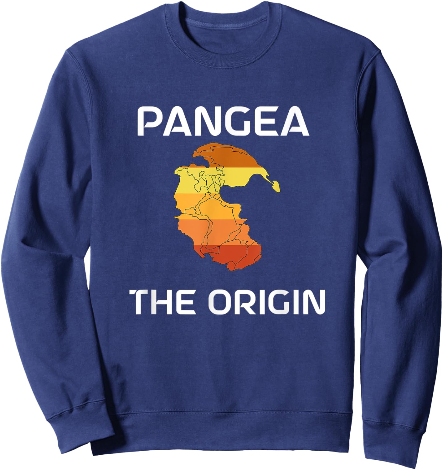 Pangea The Origin Pangaea Geology World Freedom Sweatshirt - Sweatshirt | Navy