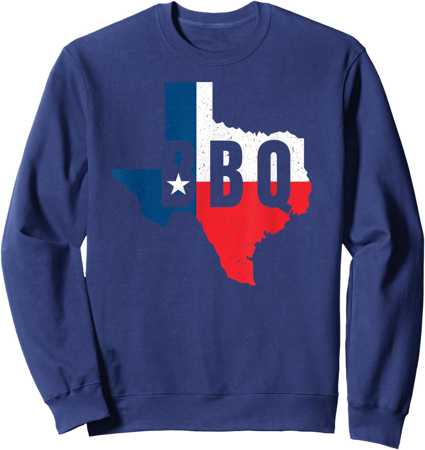 Funny Texas BBQ Grilling Or Smoking Meat Sweatshirt - Sweatshirt | Navy
