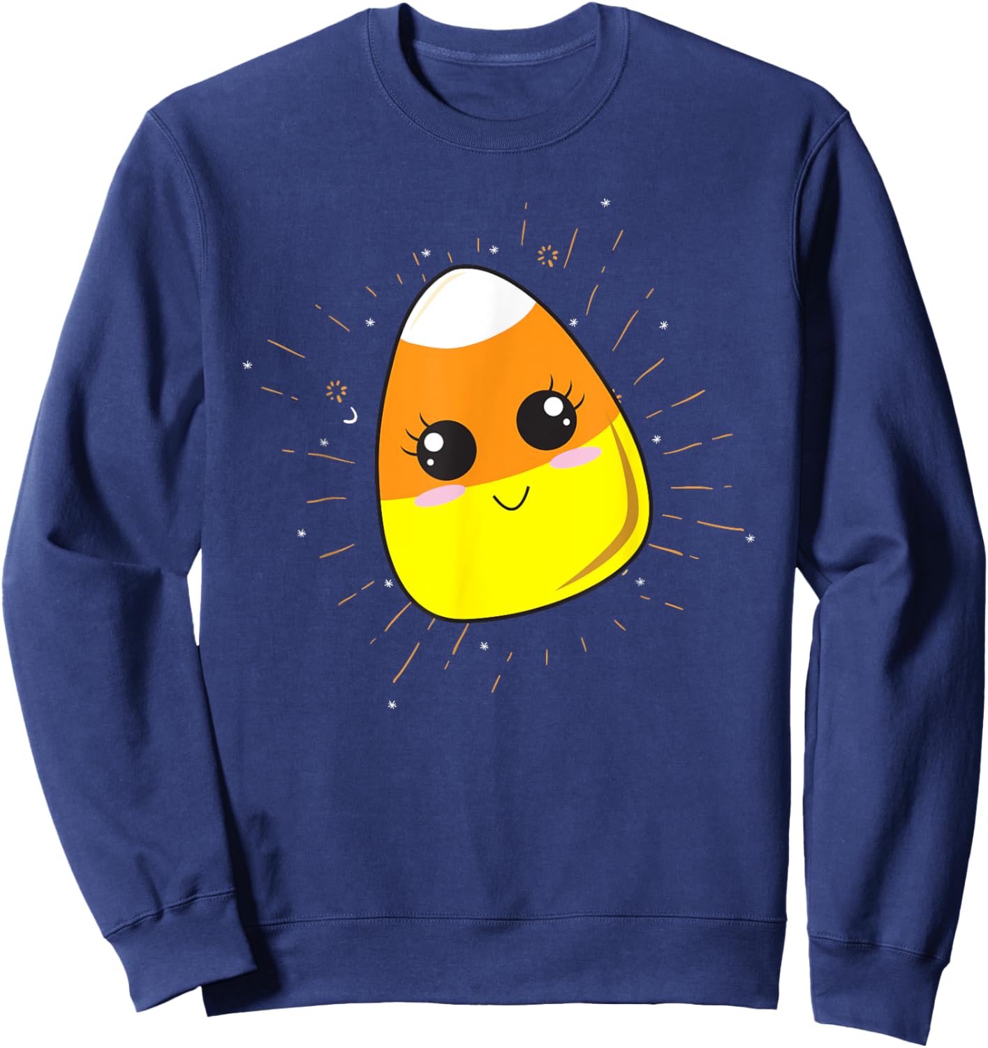 Cute Kawaii Halloween Candy Corn Costume For Kids And Adults Sweatshirt - Sweatshirt | Navy