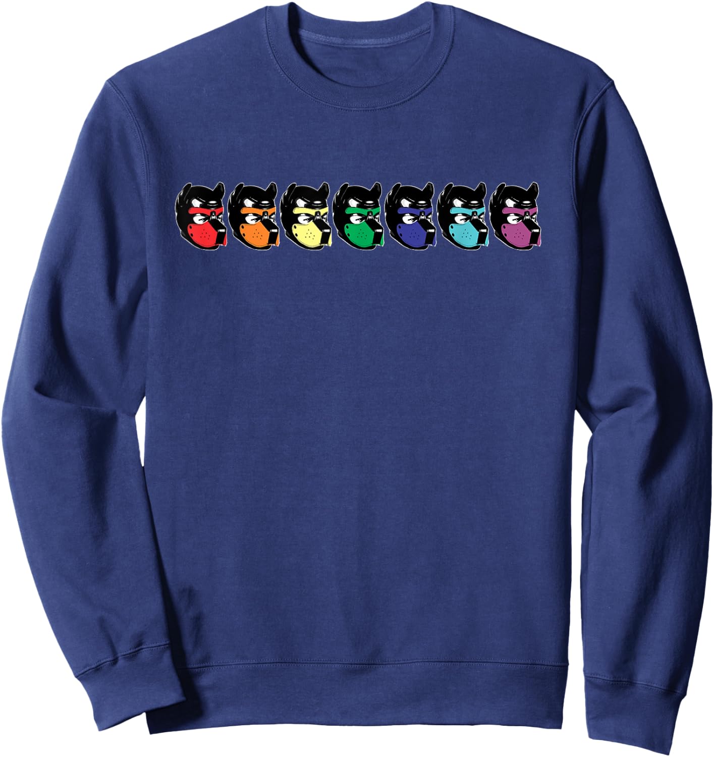 Rainbow Puppy Hood Pride Popular Gay Pride Month Sweatshirt - Sweatshirt | Navy