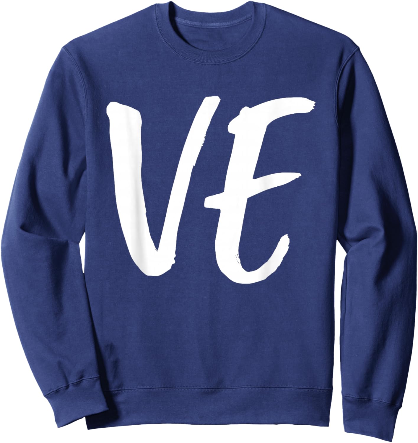 LO VE Love Matching Couple Husband Wife Valentine's Day Gift Sweatshirt - Sweatshirt | Navy