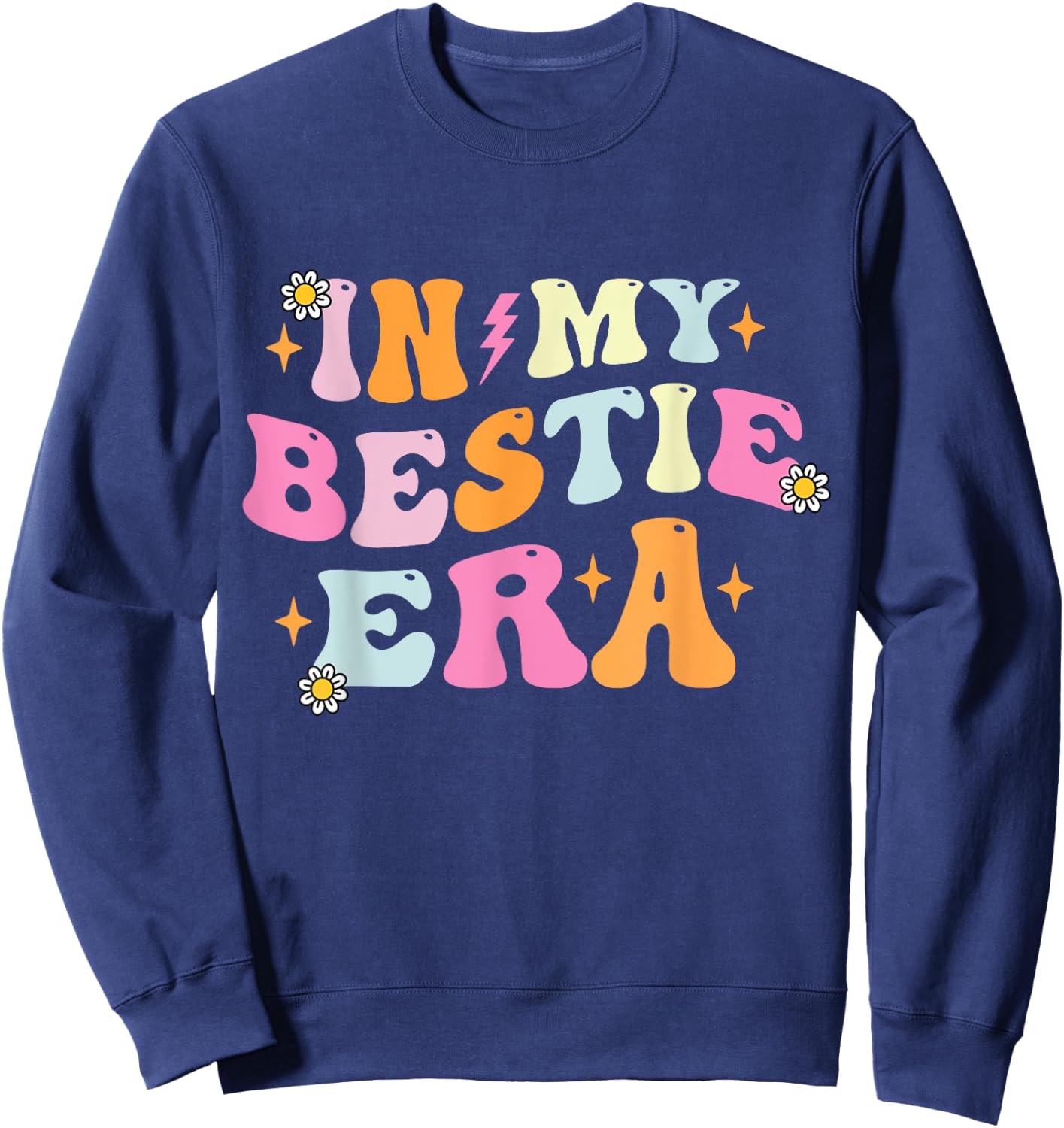 In My Bestie Era Kids Girls Boys Matching Friends Sweatshirt - Sweatshirt | Navy