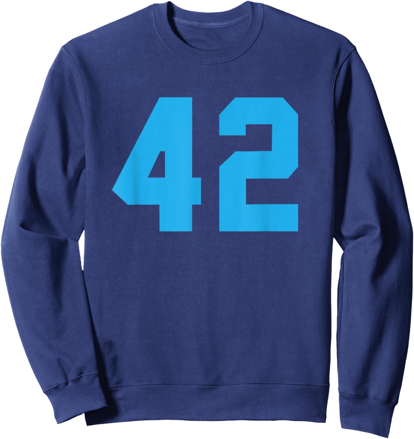 Blue Sports Team Number #42 Sweatshirt - Sweatshirt | Navy