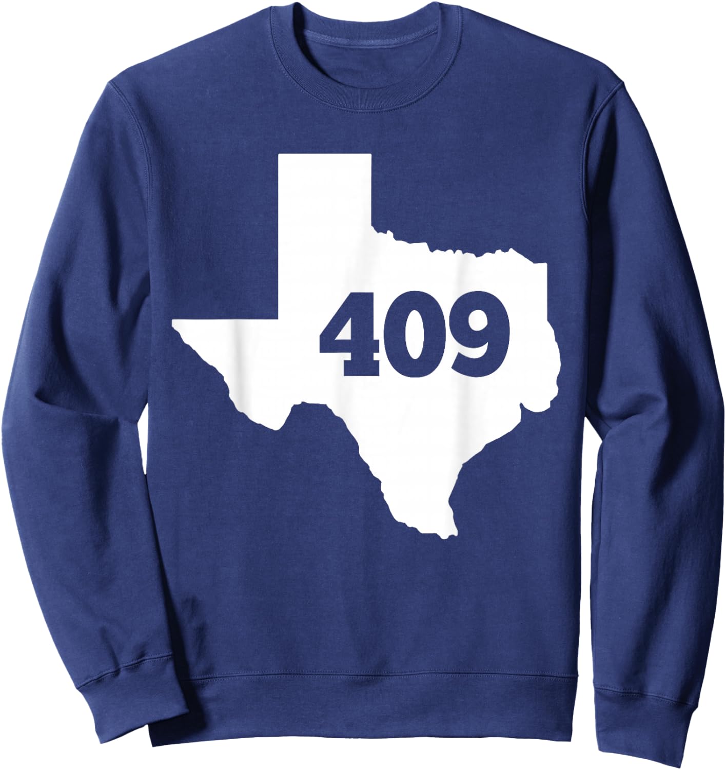 Texas 409 Area Code Sweatshirt - Sweatshirt | Navy