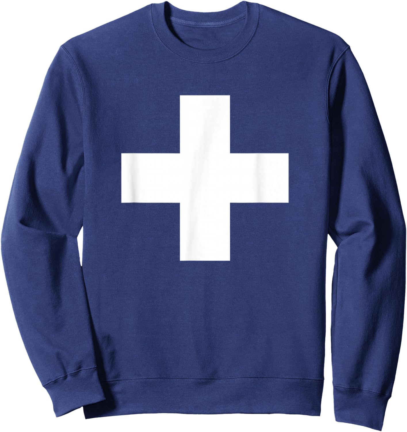 Swiss Flag Cross Switzerland Suisse Svizzera Flags Sweatshirt - Sweatshirt | Navy
