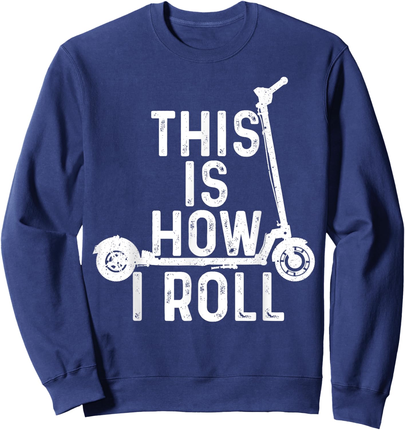 Funny Stunt Scooters Art Women Best Rider Enthusiast Sweatshirt - Sweatshirt | Navy