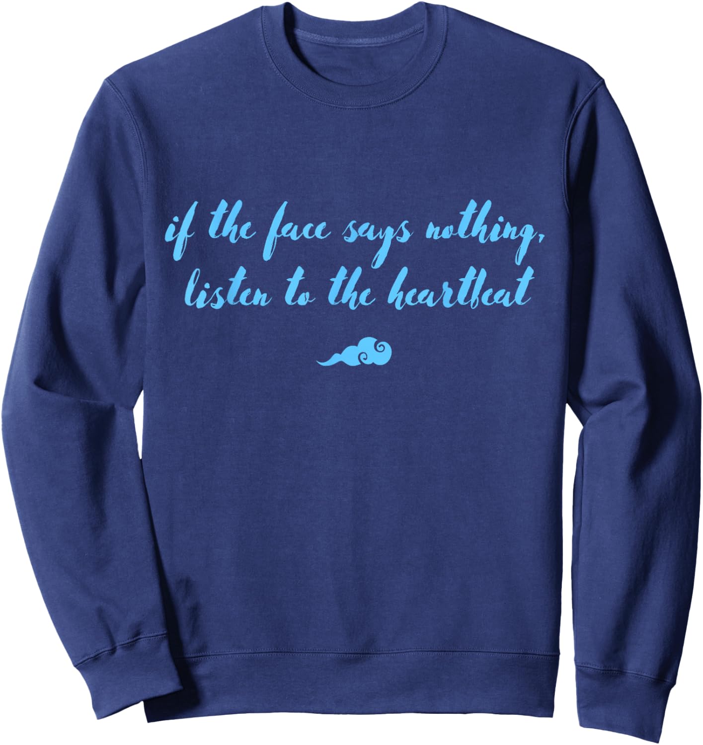 WangXian Listen to the Heart - MoDaoZuShi, The Untamed, CQL Sweatshirt - Sweatshirt | Navy