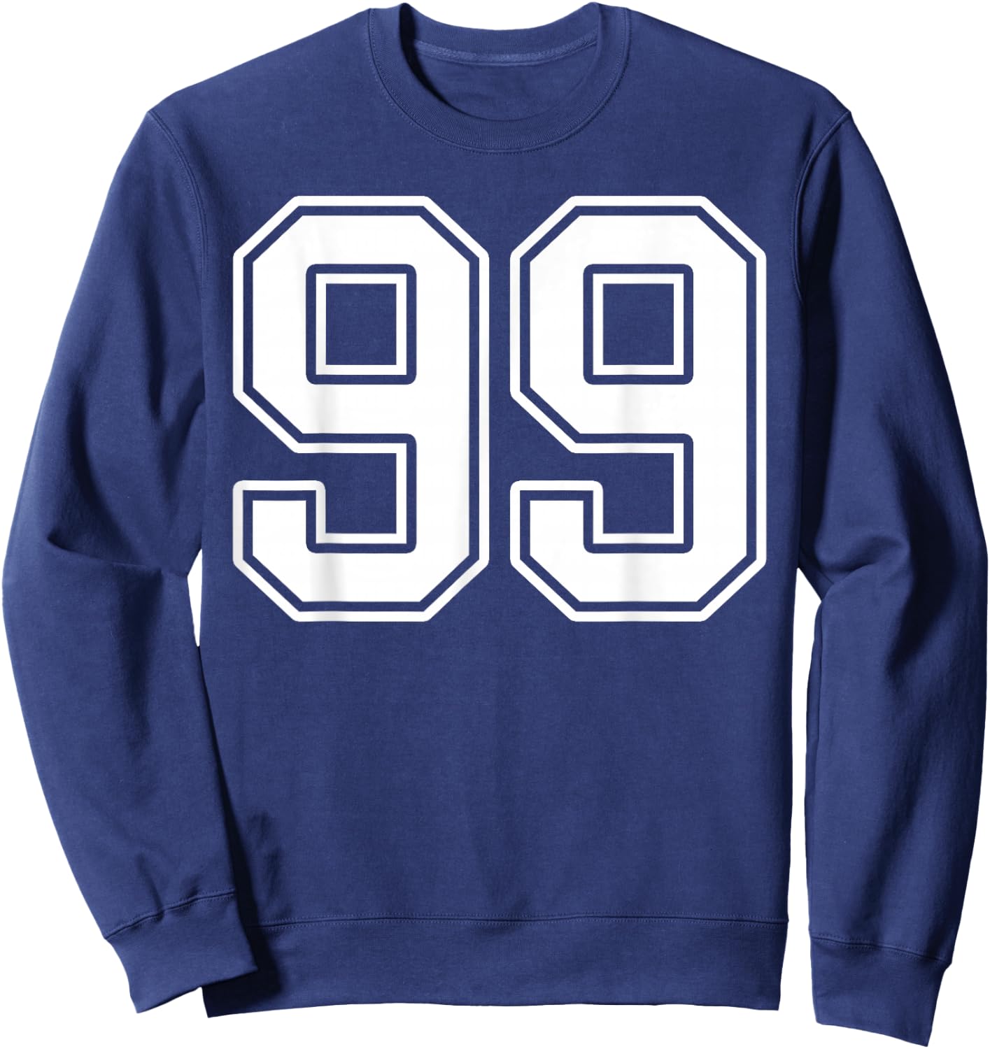 Number 99 Fan Player Jersey Style #99 Men Women Kids Sweatshirt - Sweatshirt | Navy