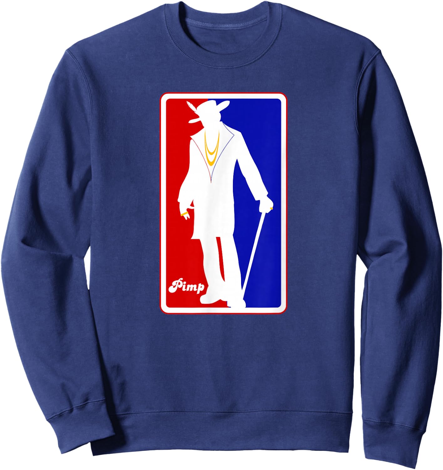 Just Pimp It & Gifts American Pimp The Logo Sweatshirt - Sweatshirt | Navy