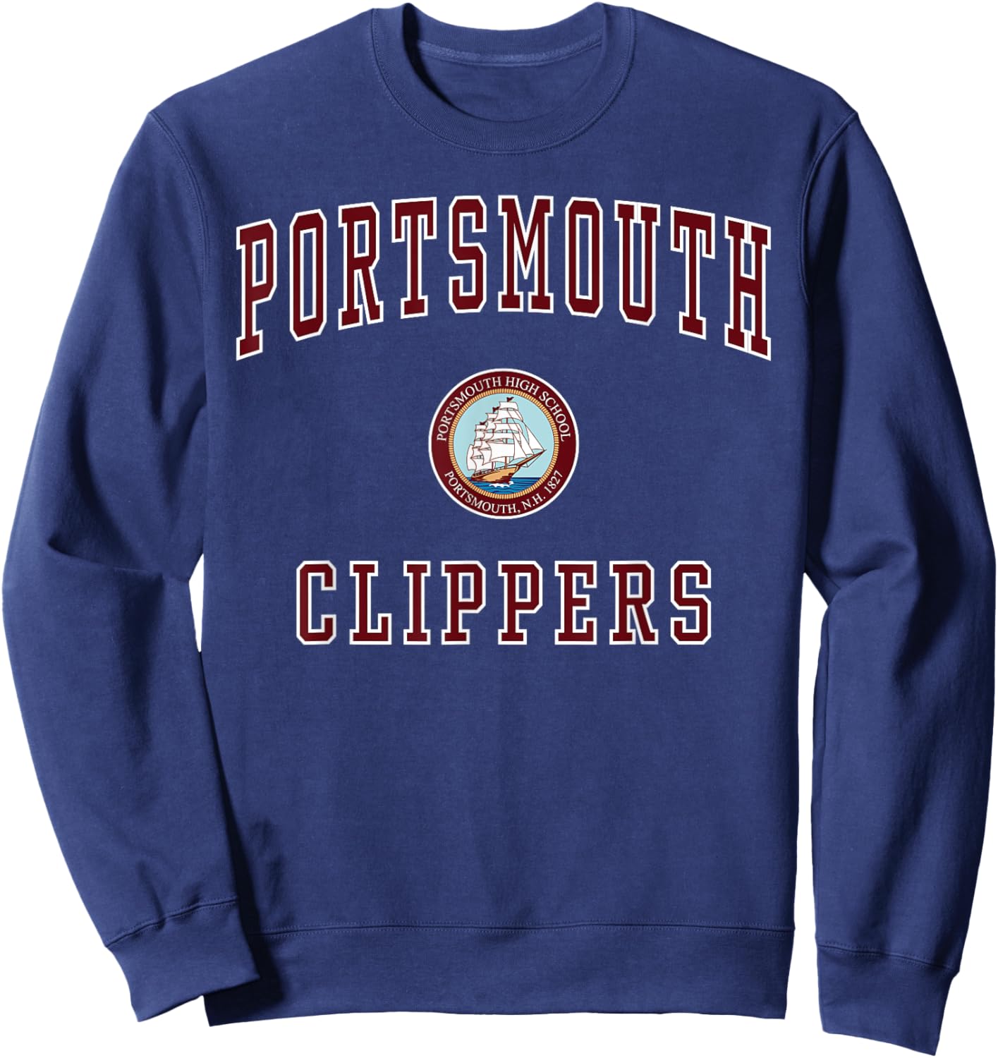 Portsmouth High School Clippers Sweatshirt - Sweatshirt | Navy