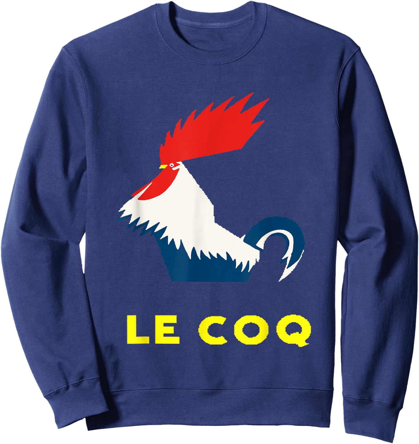 Le Coq Vector Art In Bold Bright Colors Sweatshirt - Sweatshirt | Navy