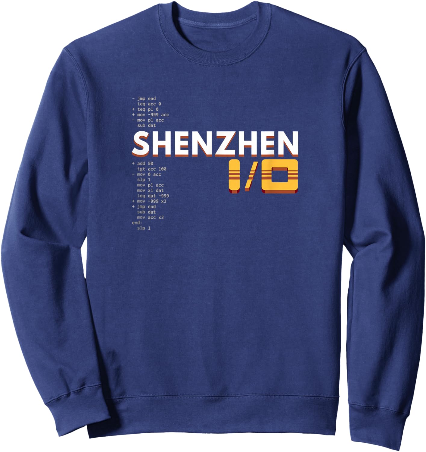 Zachtronics: Shenzhen I/O (Relaxed) Sweatshirt - Sweatshirt | Navy