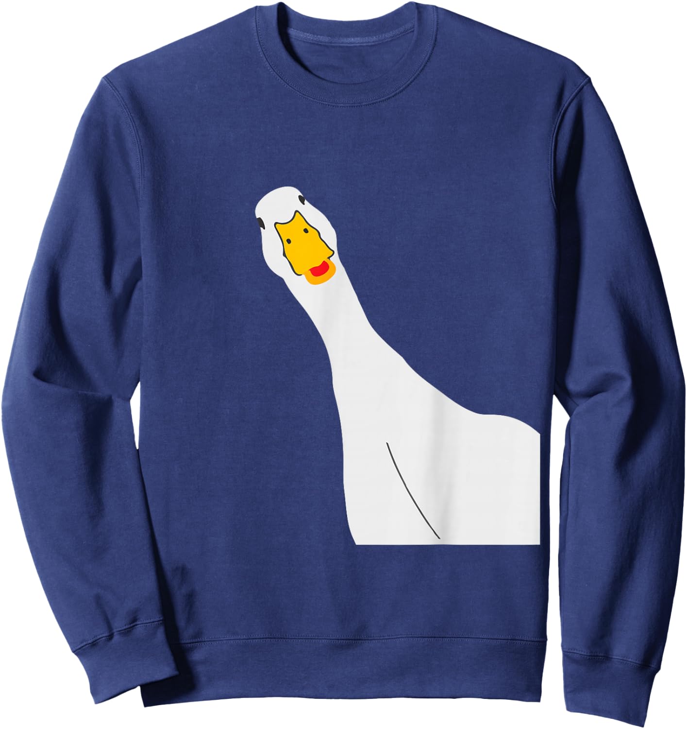 Funny Goose Selfie Honk Honk Hilarious Animal Selfie Sweatshirt - Sweatshirt | Navy