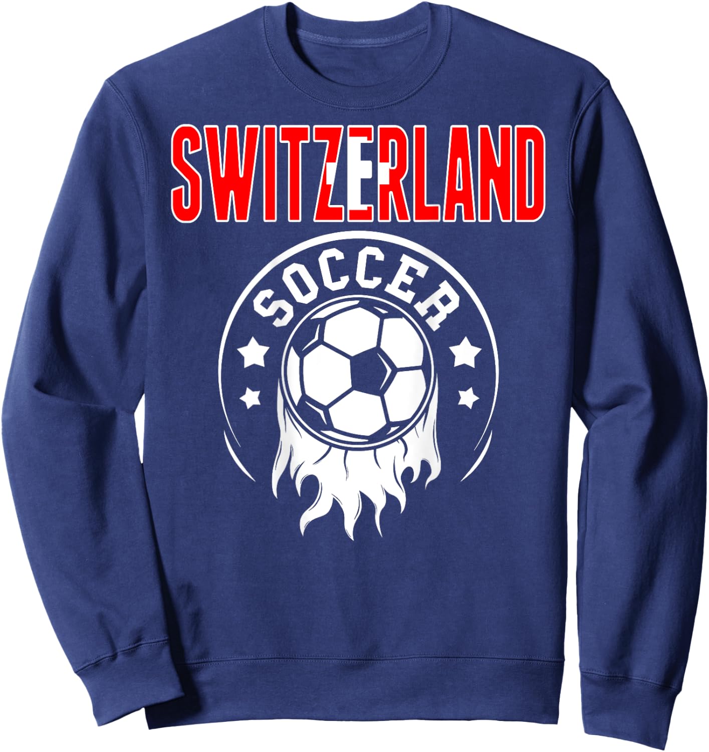 Switzerland Soccer Fans Jersey - Swiss Flag Football Lovers Sweatshirt - Sweatshirt | Navy