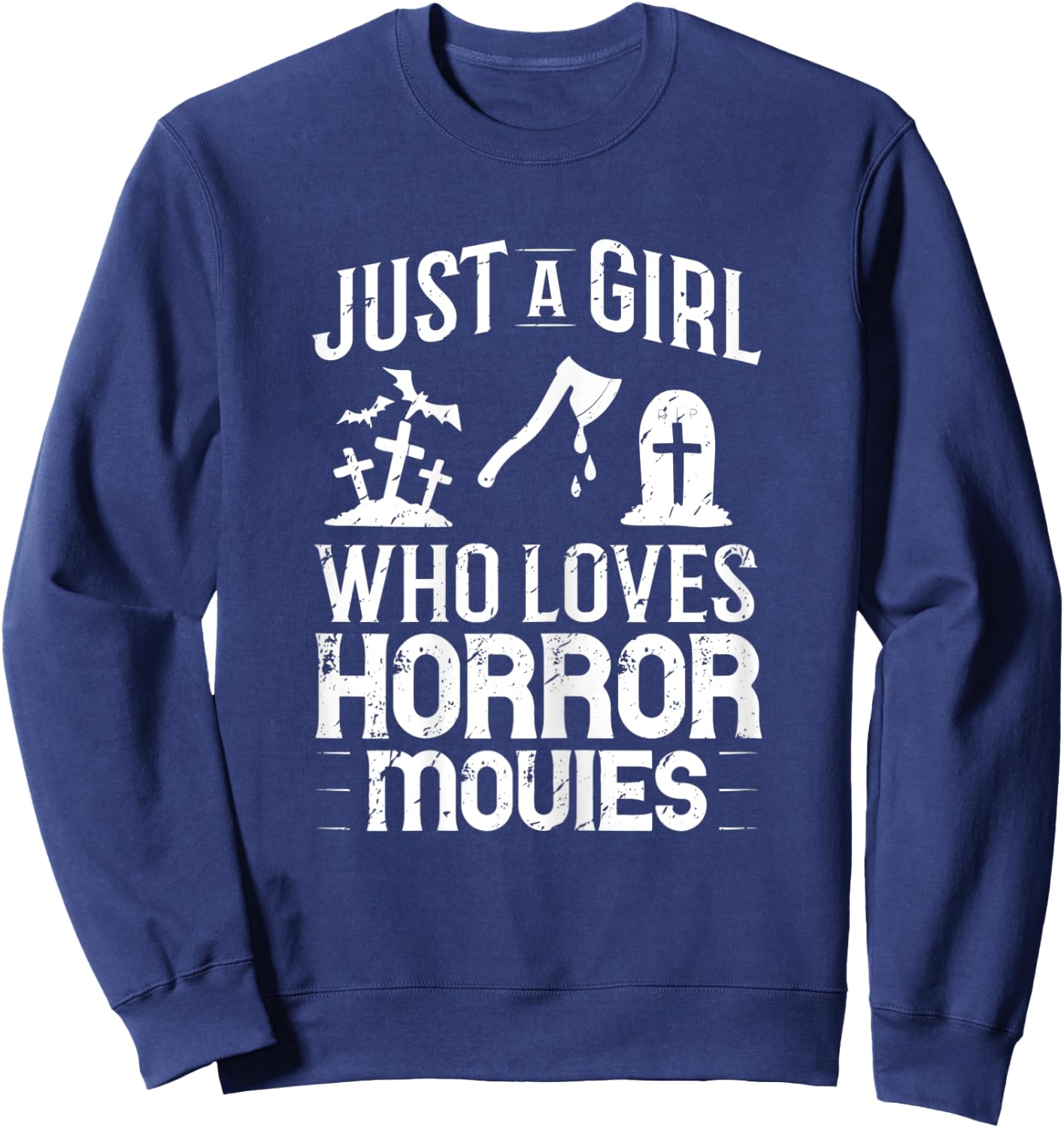 Horror Movie Film Quotes Collection Sweatshirt - Sweatshirt | Navy