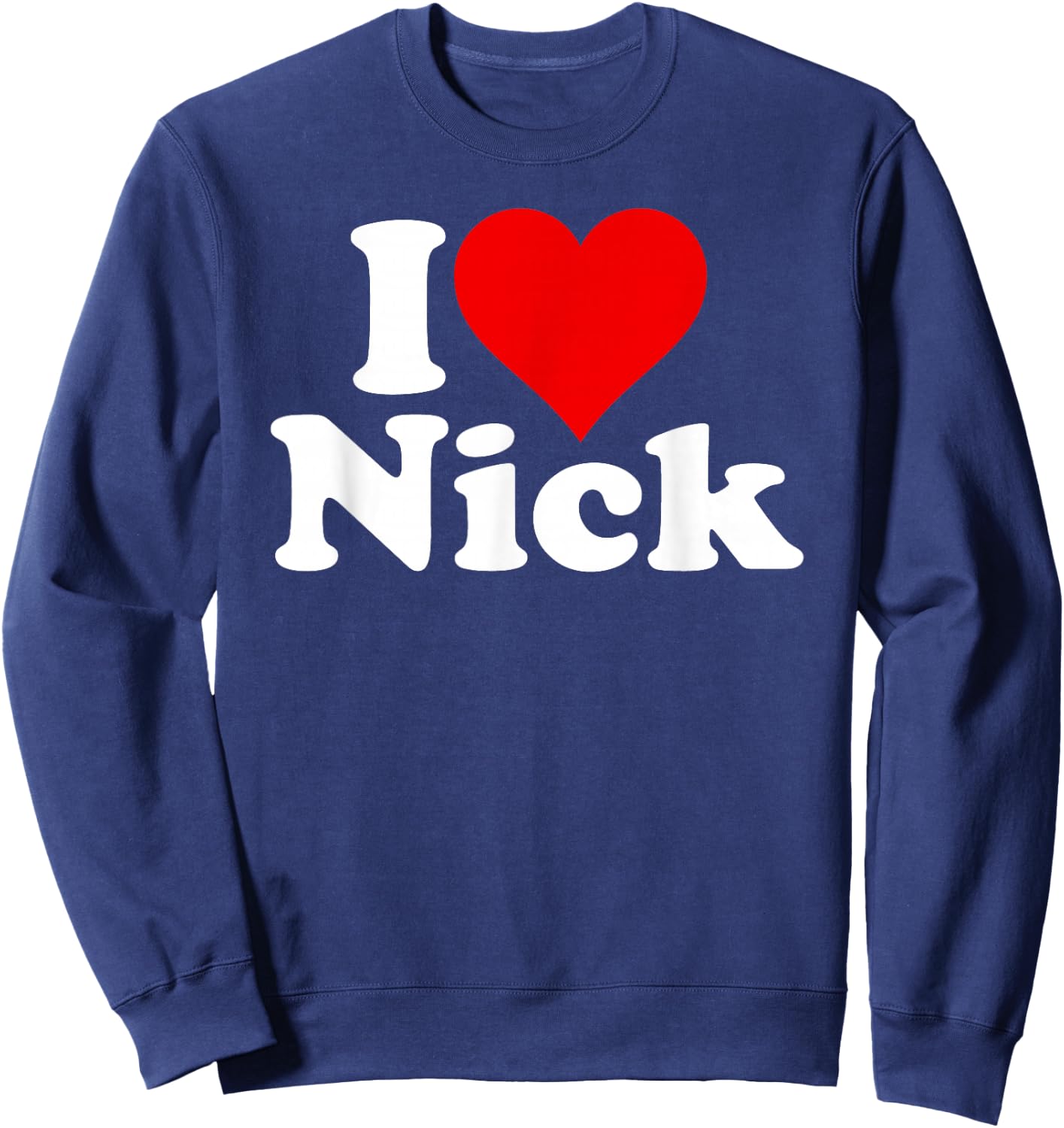 I Heart Love Nick Nicholas Sweatshirt - Sweatshirt | Navy