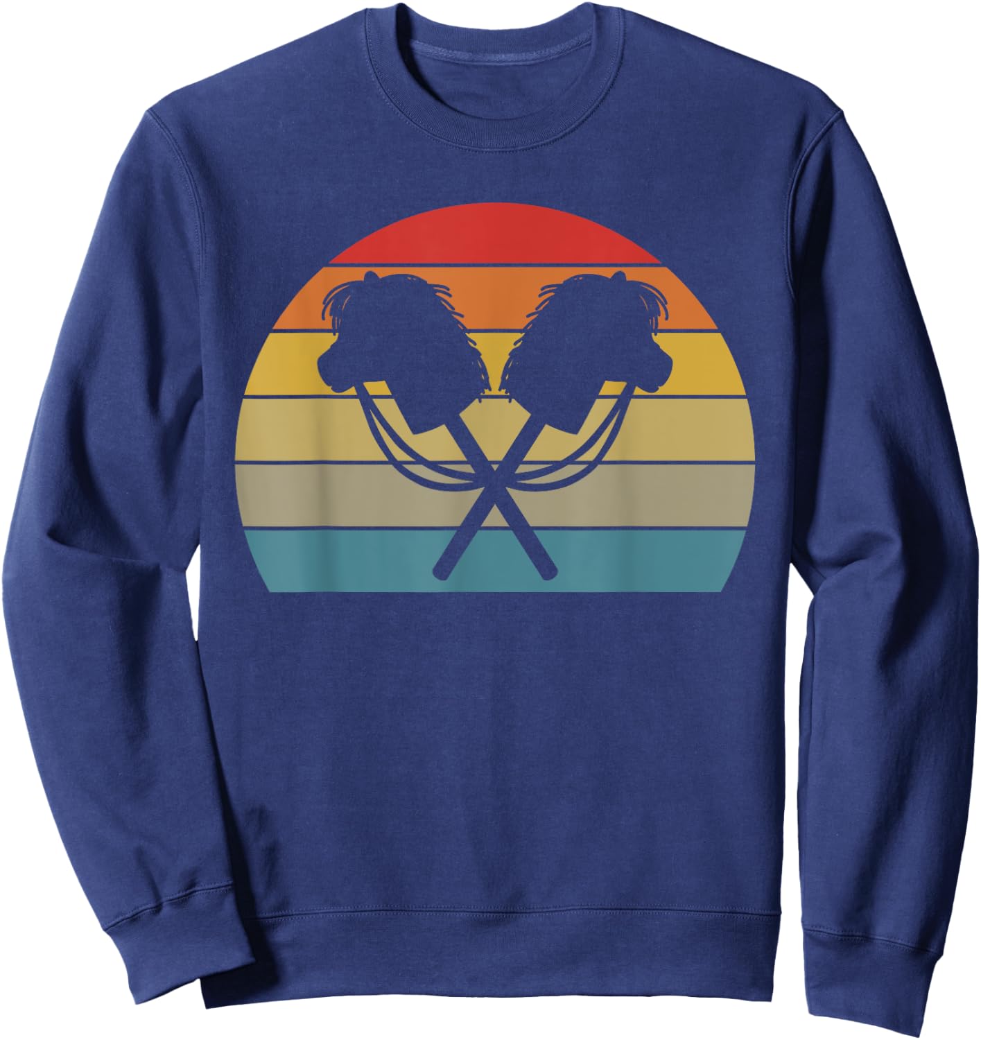 Retro Hobby Horse I Hobby Horsing Horse Sweatshirt - Sweatshirt | Navy