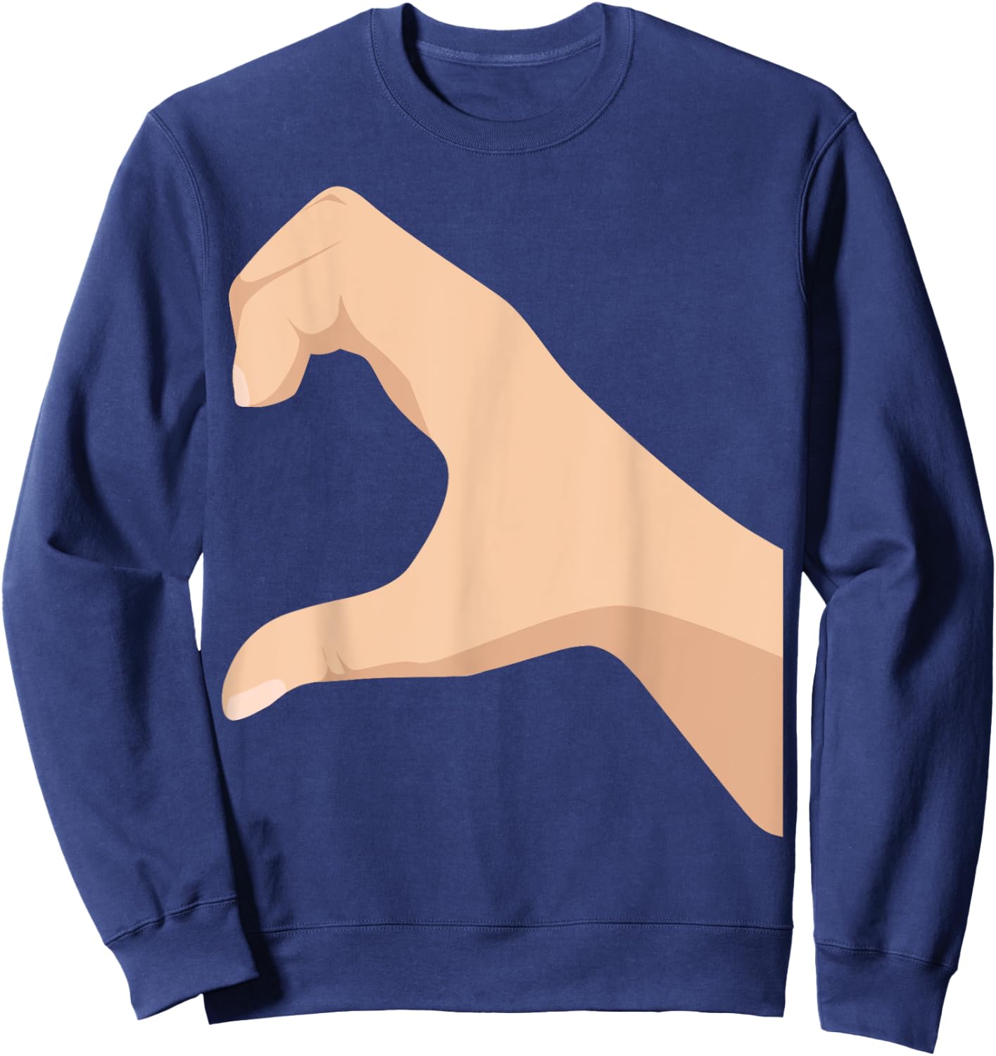 Half Heart Left Hand Side Love Couple Camisa Pareja Ropa Sweatshirt - Sweatshirt | Navy