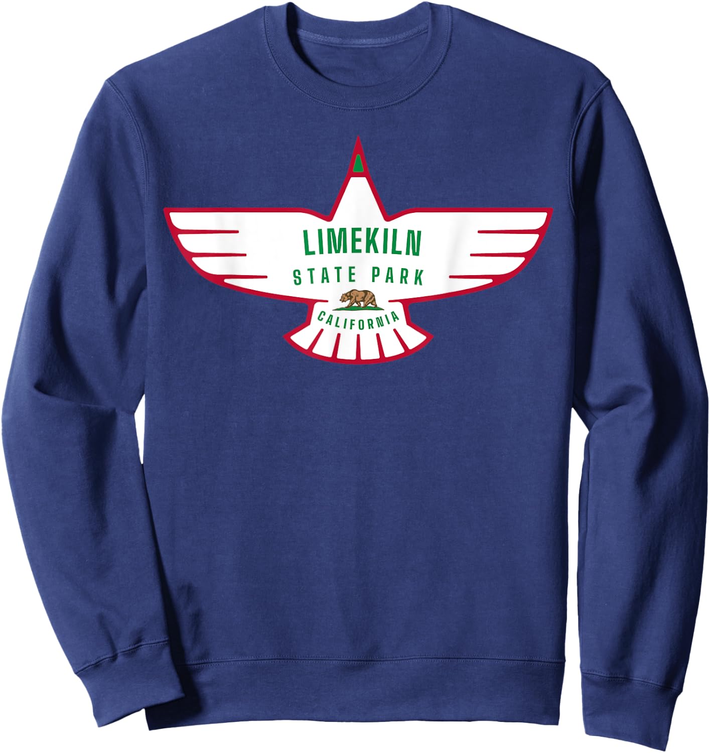 Limekiln State Park California CA Bird Vacation Sweatshirt - Sweatshirt | Navy