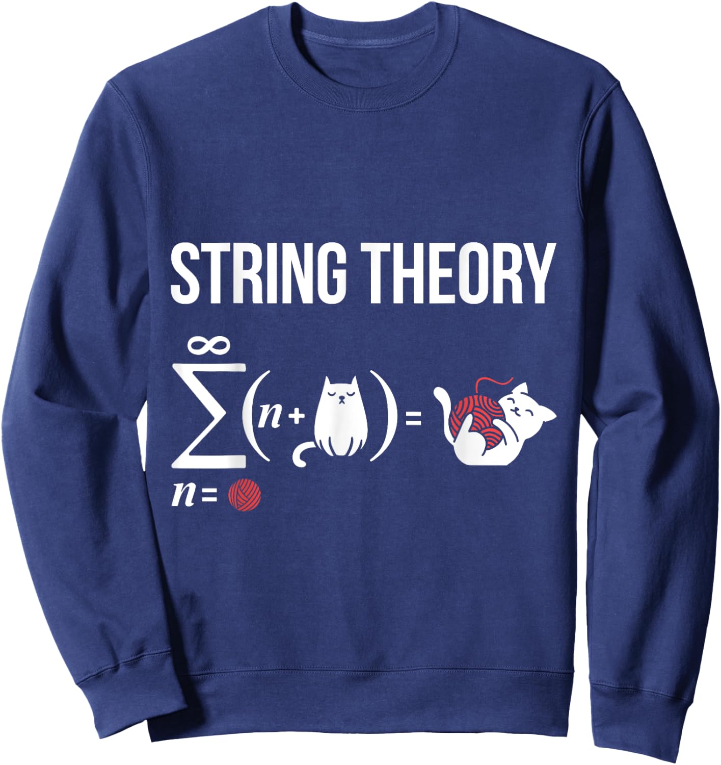 Nerd Physics Student Science Stringtheory Sweatshirt - Sweatshirt | Navy