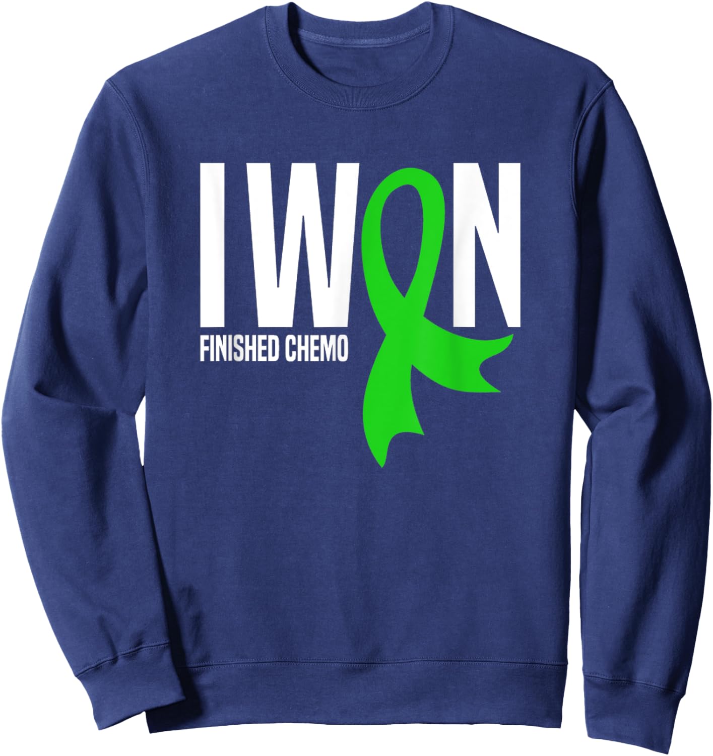 I Won Finished Chemo Lymphoma Cancer Survivor Sweatshirt - Sweatshirt | Navy
