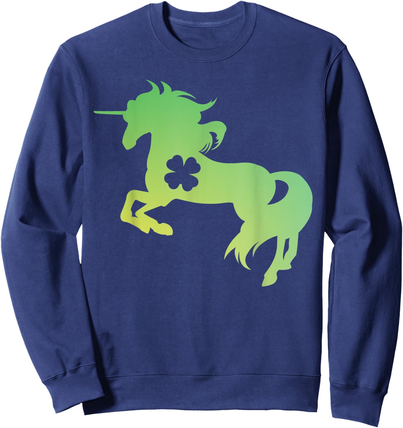Saint Patrick's Day Unicorn For Saint Patrick's Day Sweatshirt - Sweatshirt | Navy