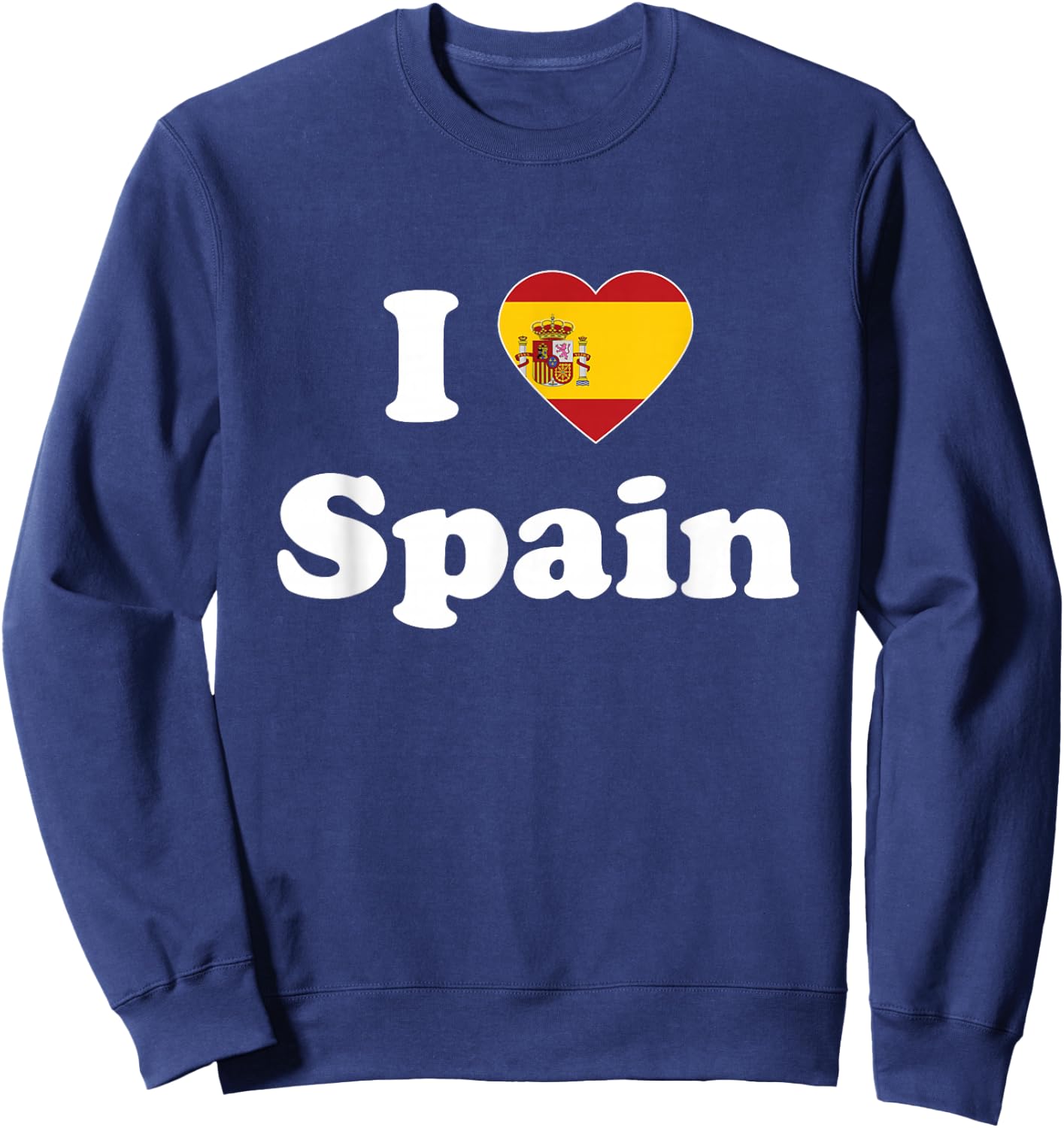 I Love Spain I Heart Spain Spanish Sweatshirt - Sweatshirt | Navy