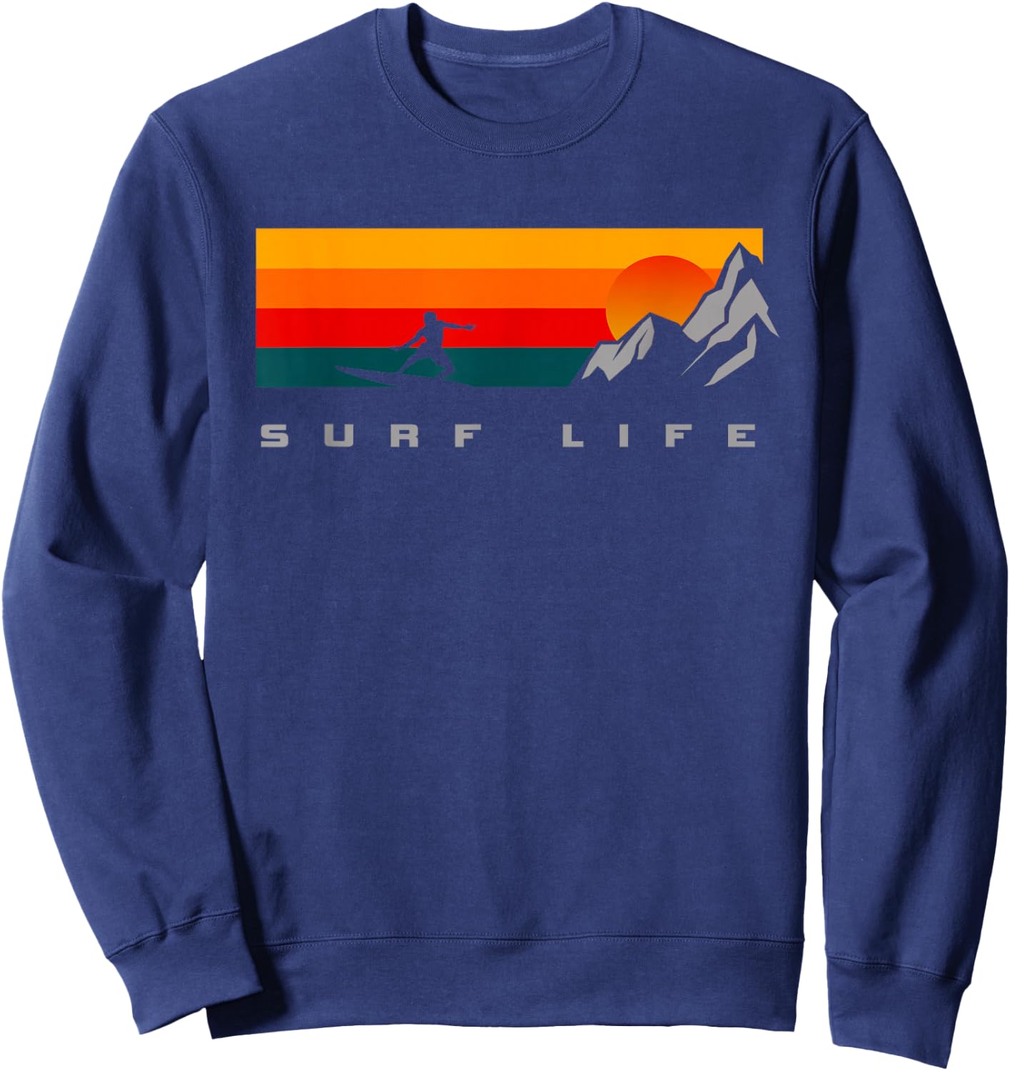 Surfing Surf Sweatshirt - Sweatshirt | Navy