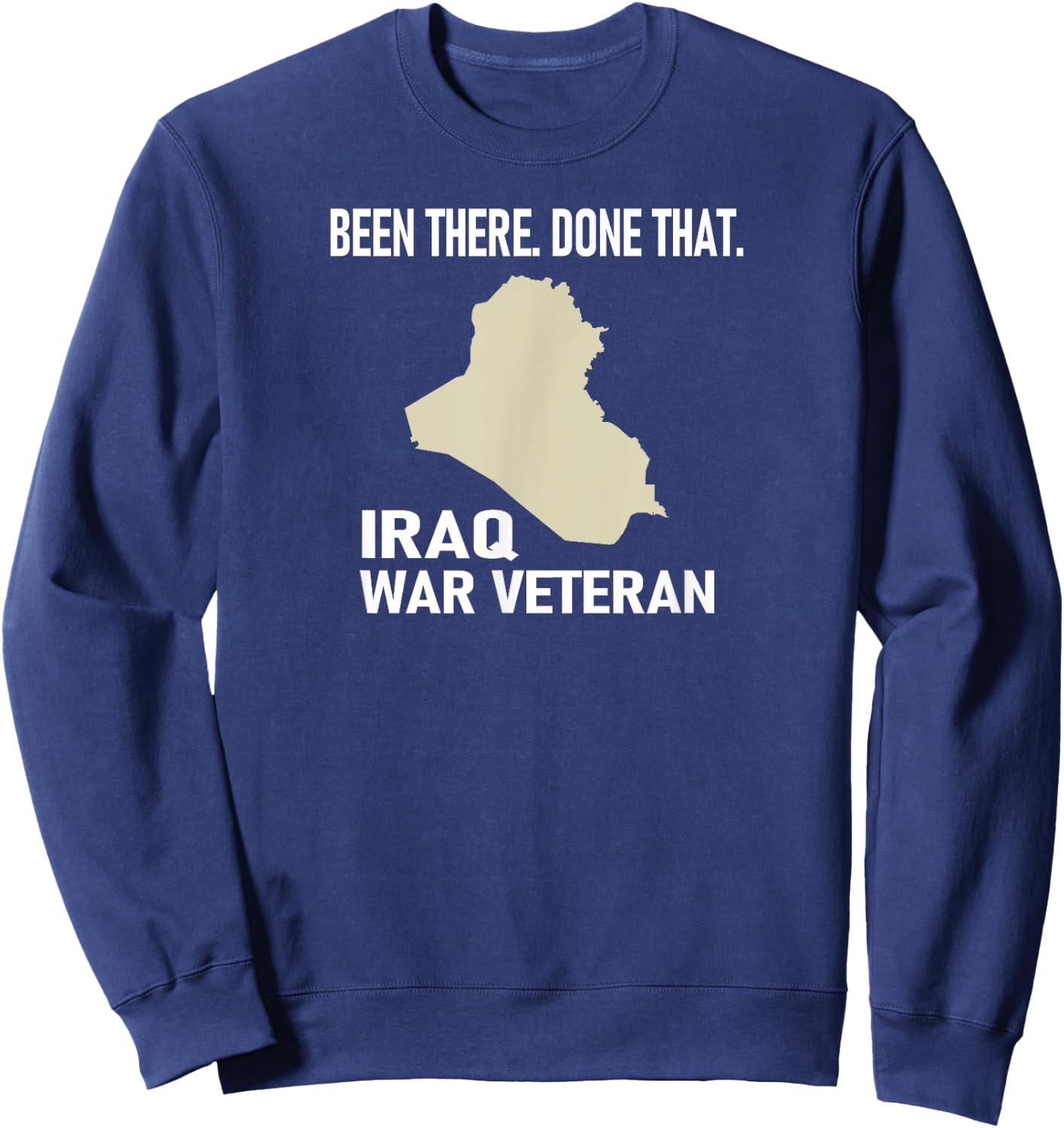 Iraq War Veteran Sweatshirt - Sweatshirt | Navy