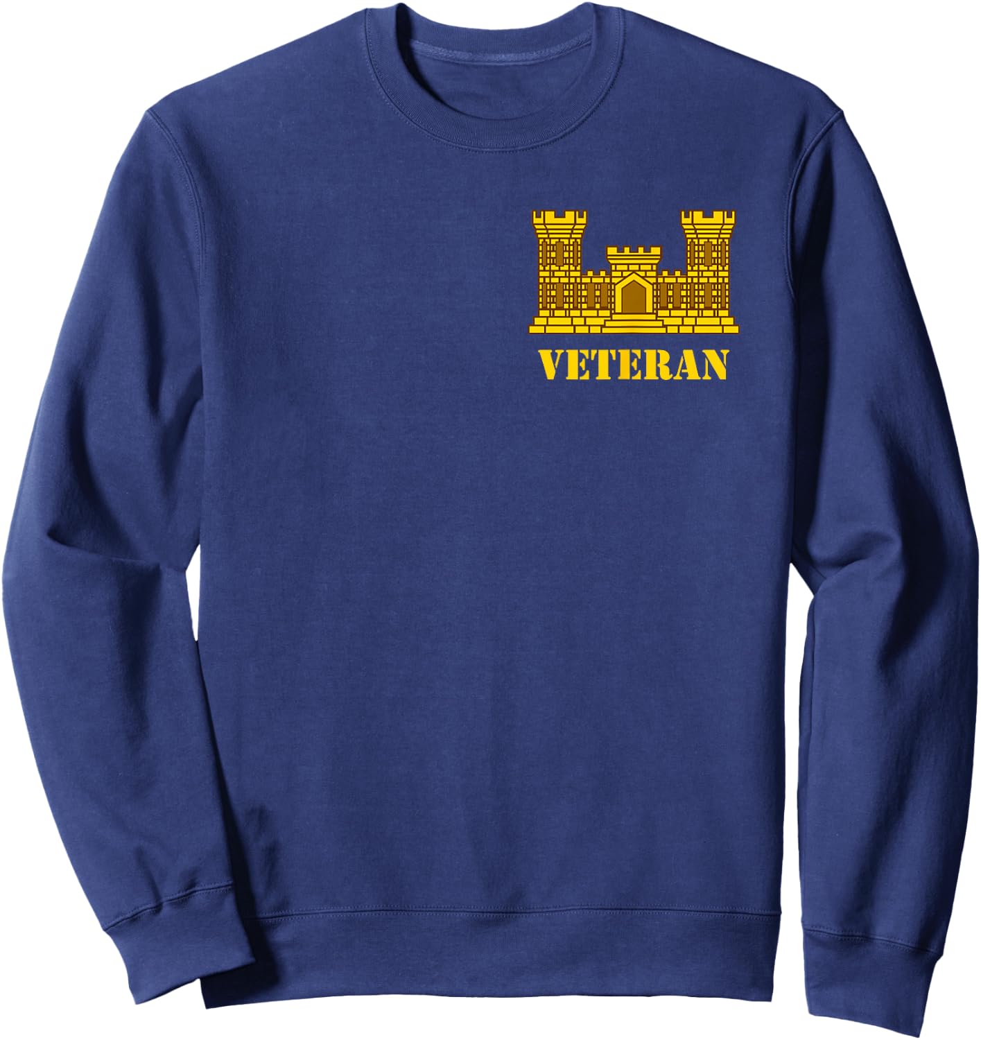 Custom Army Designs US Army Engineer Veteran - Corps of Engineers - 12B Sweatshirt - Sweatshirt | Navy
