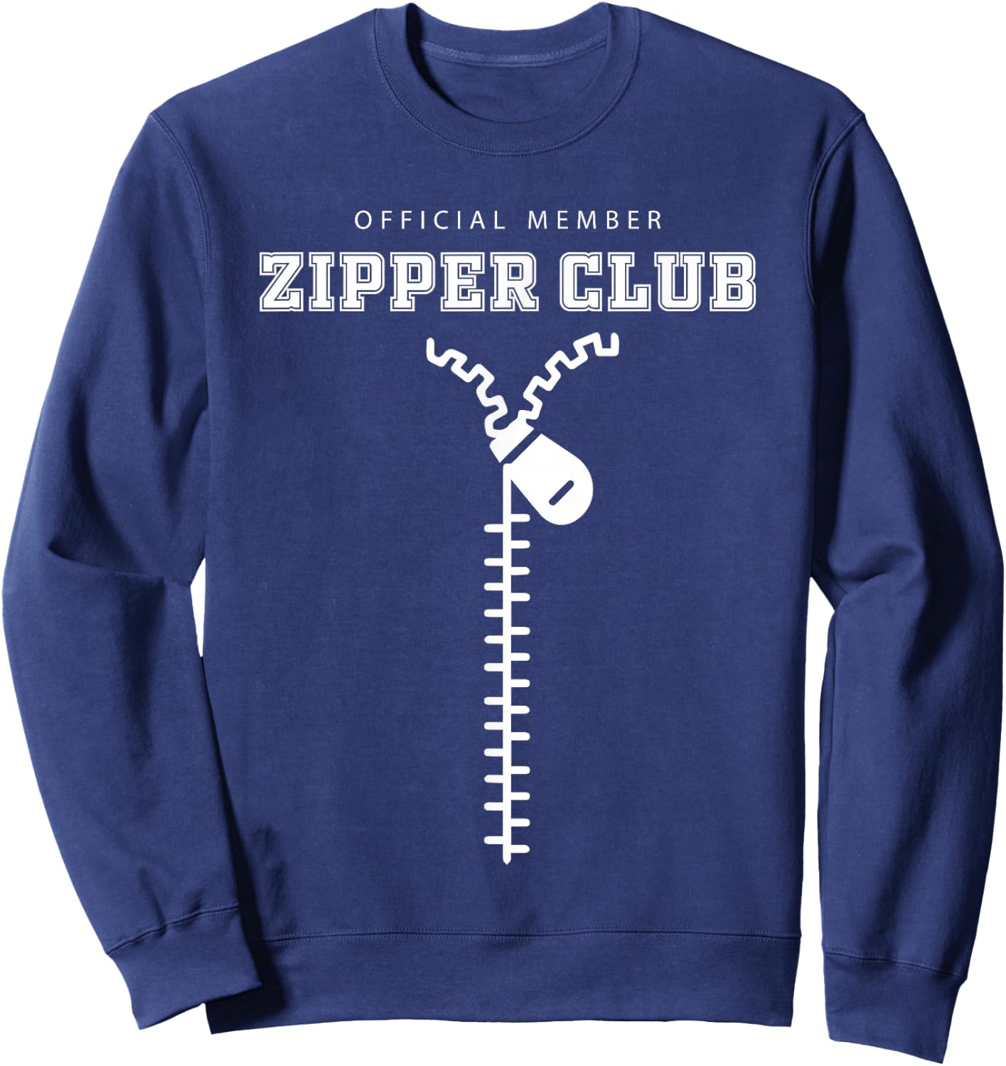 Official Member Zipper Club Heart Surgery Sweatshirt - Sweatshirt | Navy