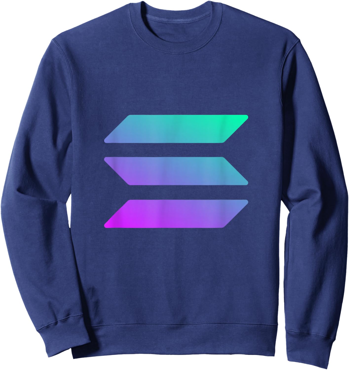 Solana Logo The Crypto To Rule Is SOL Crypto Logo Sweatshirt - Sweatshirt | Navy