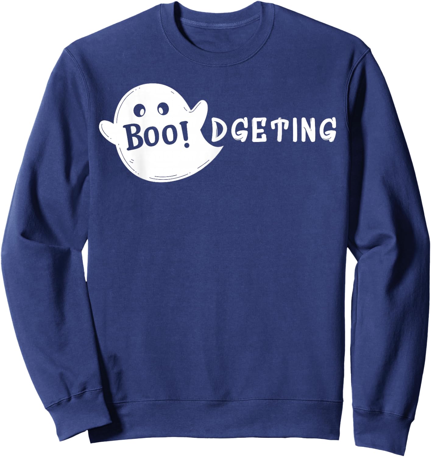 Boodgeting Halloween Humor Finance Department Sweatshirt - Sweatshirt | Navy