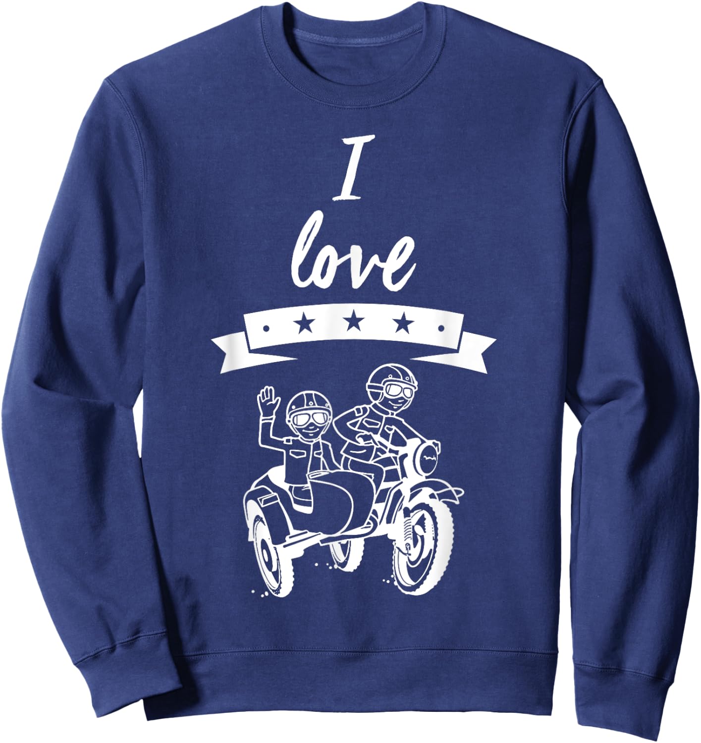Ural motorcycle team, off-road motorcyclist saying Sweatshirt - Sweatshirt | Navy