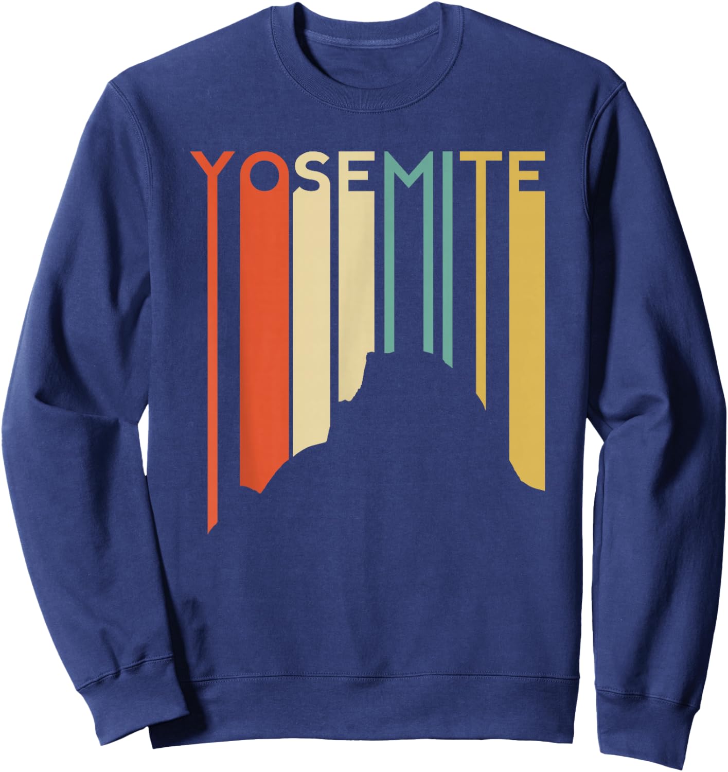 Yosemite National Park Vintage Retro Half Dome California Ca Sweatshirt - Sweatshirt | Navy