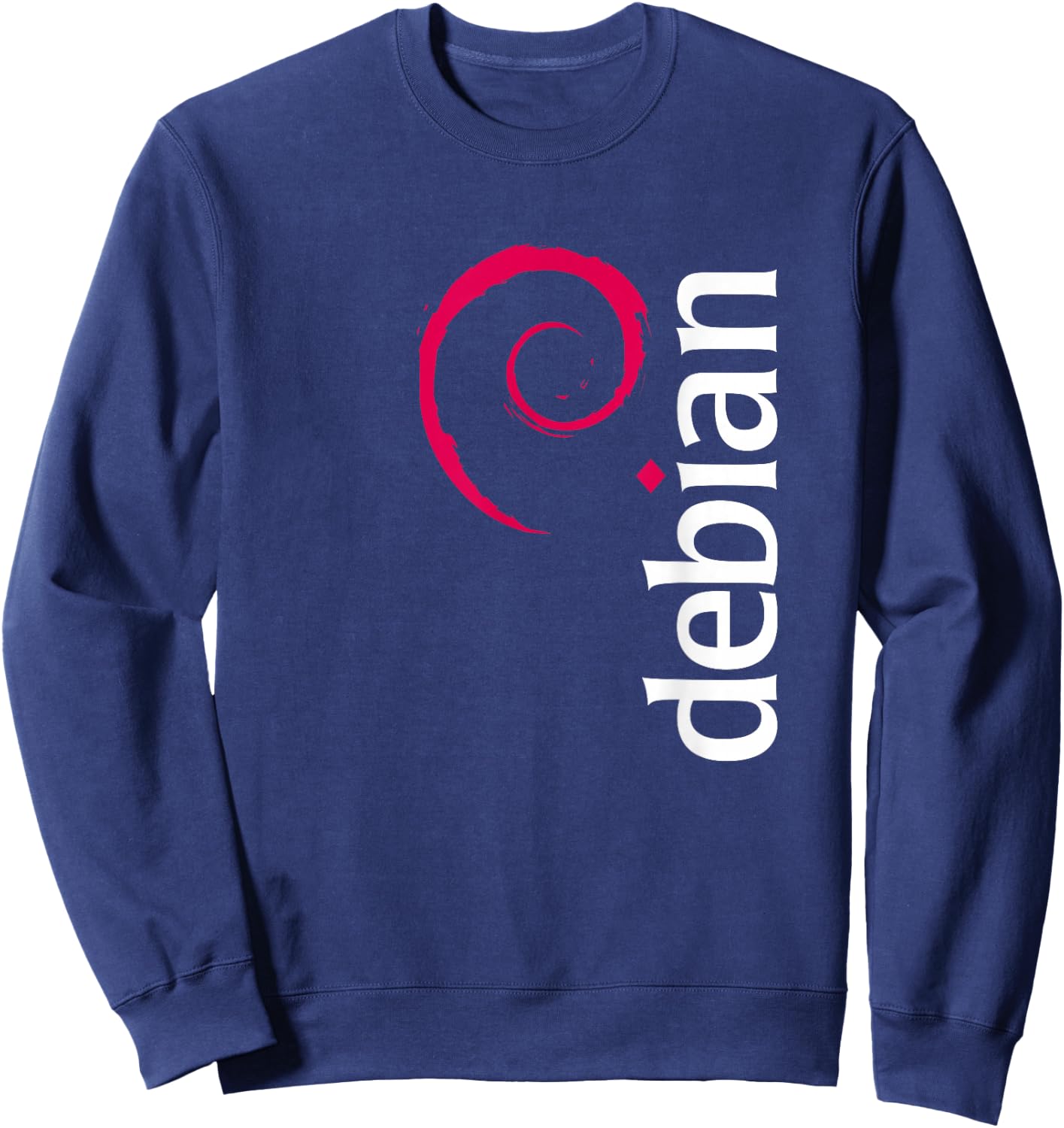 Linux Debian Lovers Have Spiral Logo Open Source Os Sweatshirt - Sweatshirt | Navy