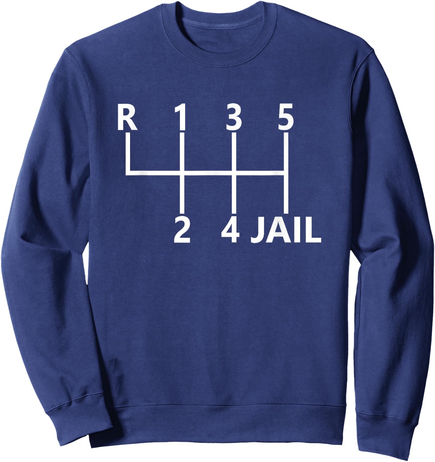 6 Speed Manual Transmission for Car Enthusiasts Humour Sweatshirt - Sweatshirt | Navy