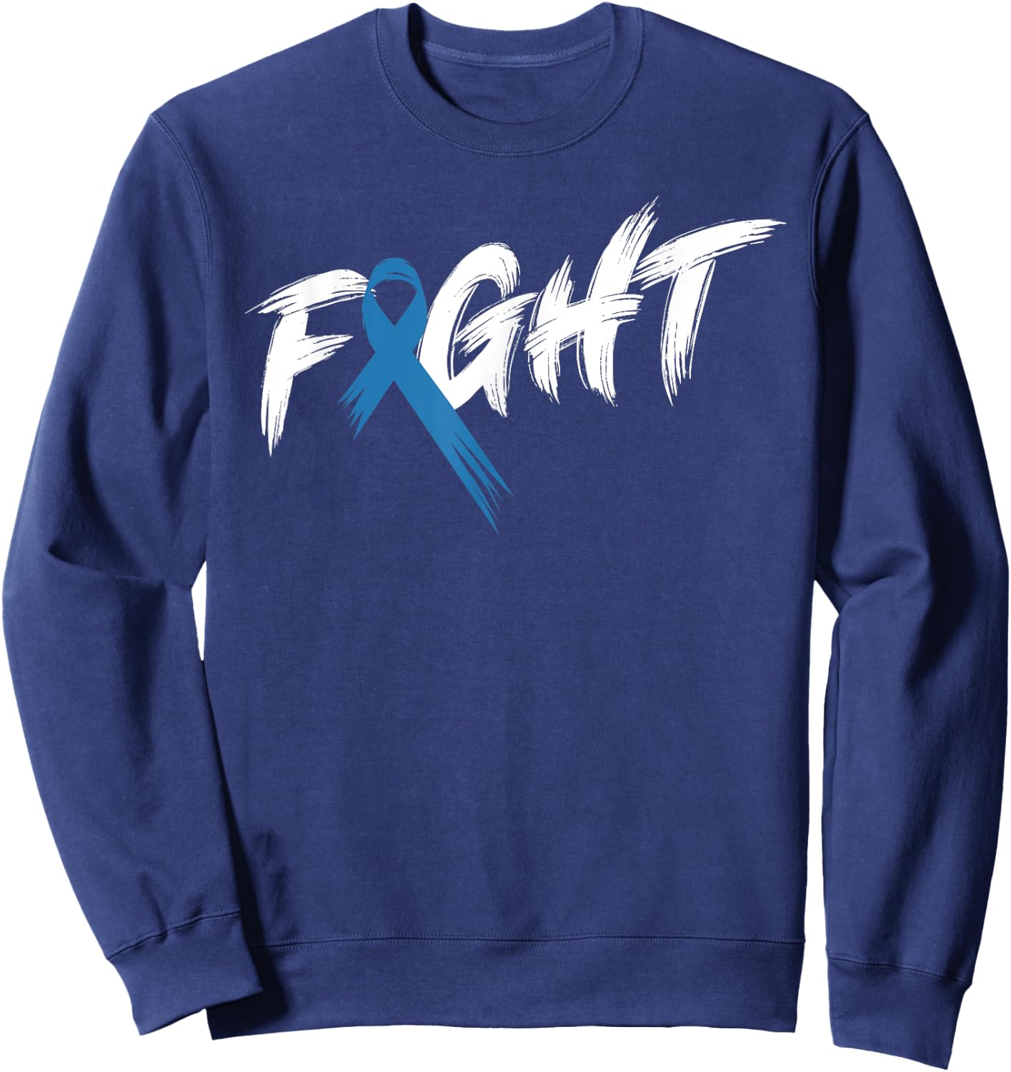 Diabetes Awareness Month Fight Vintage T1 T2 Sweatshirt - Sweatshirt | Navy