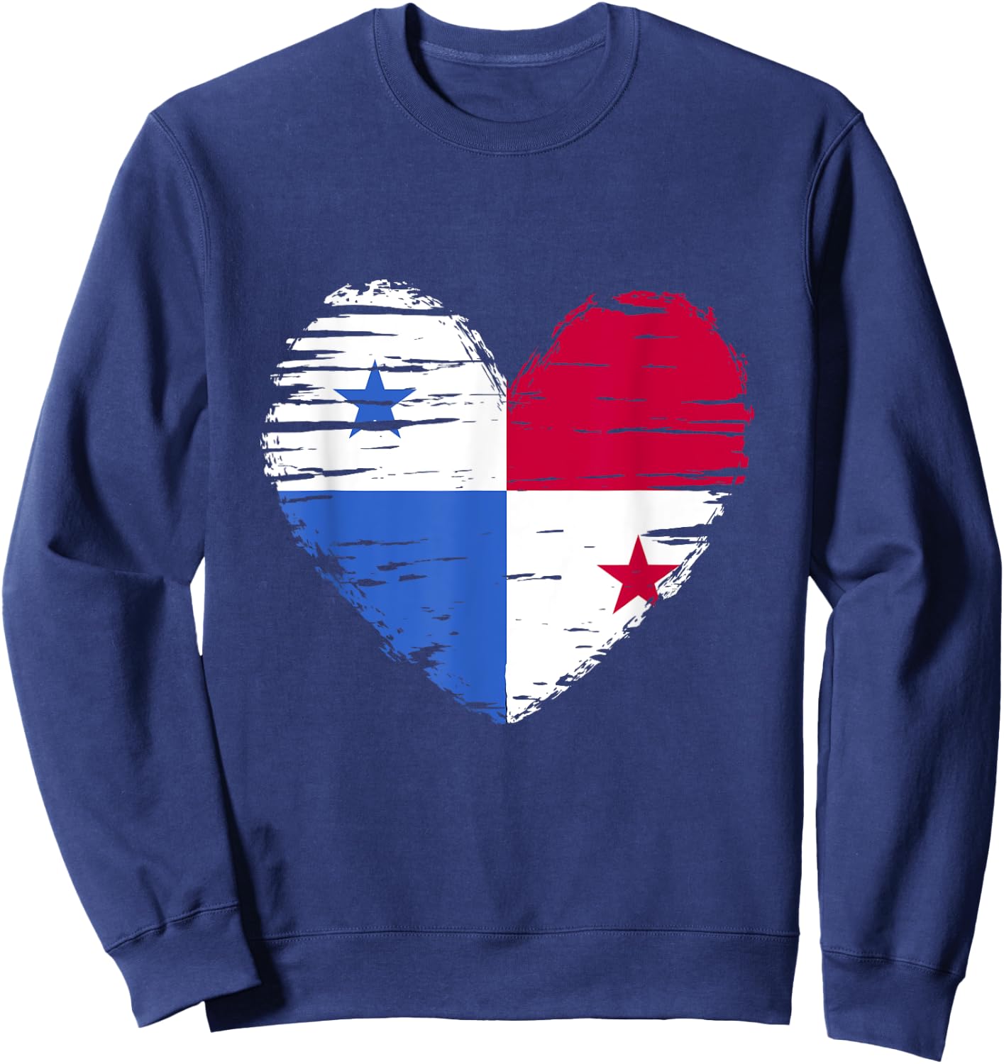 Panama Heart Panamanian Flag Panamanian Pride Sweatshirt - Sweatshirt | Navy