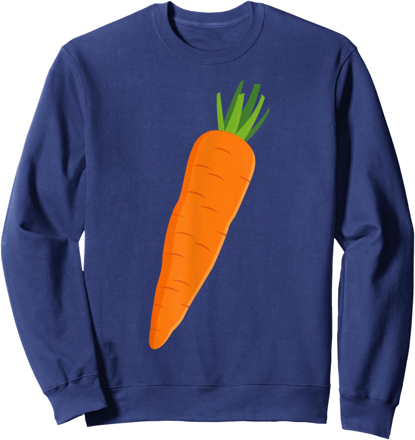 Matching Couple Costume Kid Funny Vegetable Carrot Halloween Sweatshirt - Sweatshirt | Navy