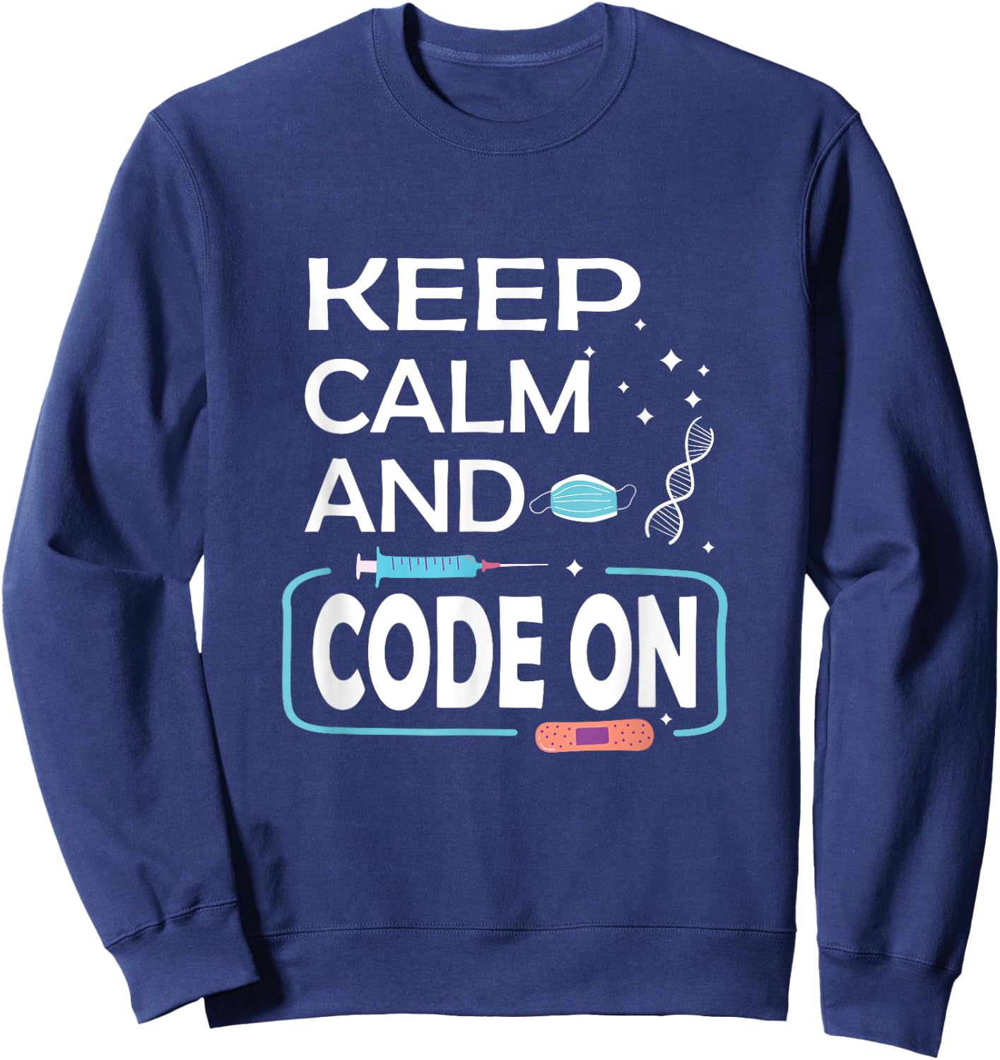 Medical Coding Medical Billing Clinical Coder Sweatshirt - Sweatshirt | Navy
