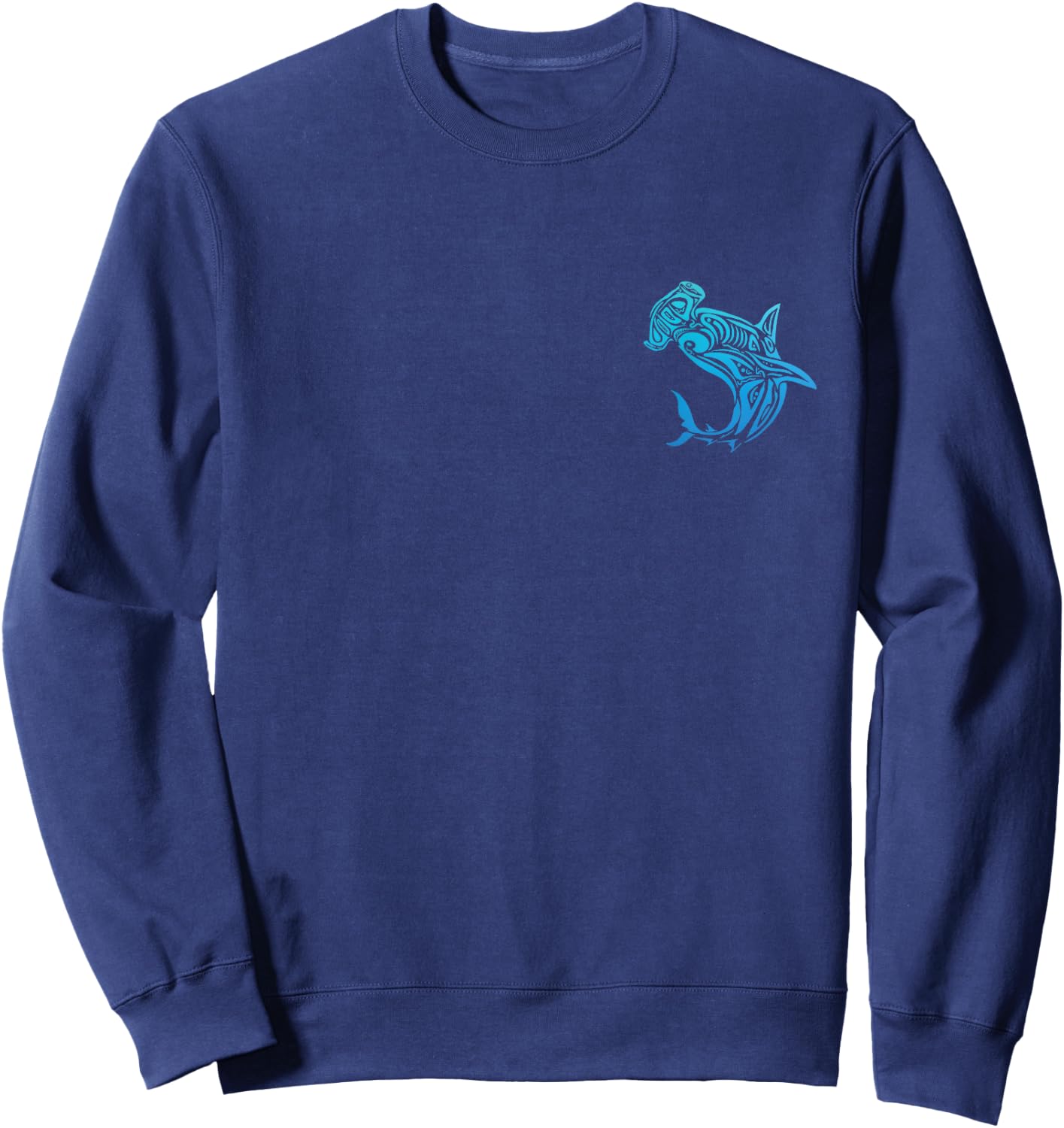 Tribal Shark Shirt - Maori Shirt - Hawaiian Tribal Sweatshirt - Sweatshirt | Navy