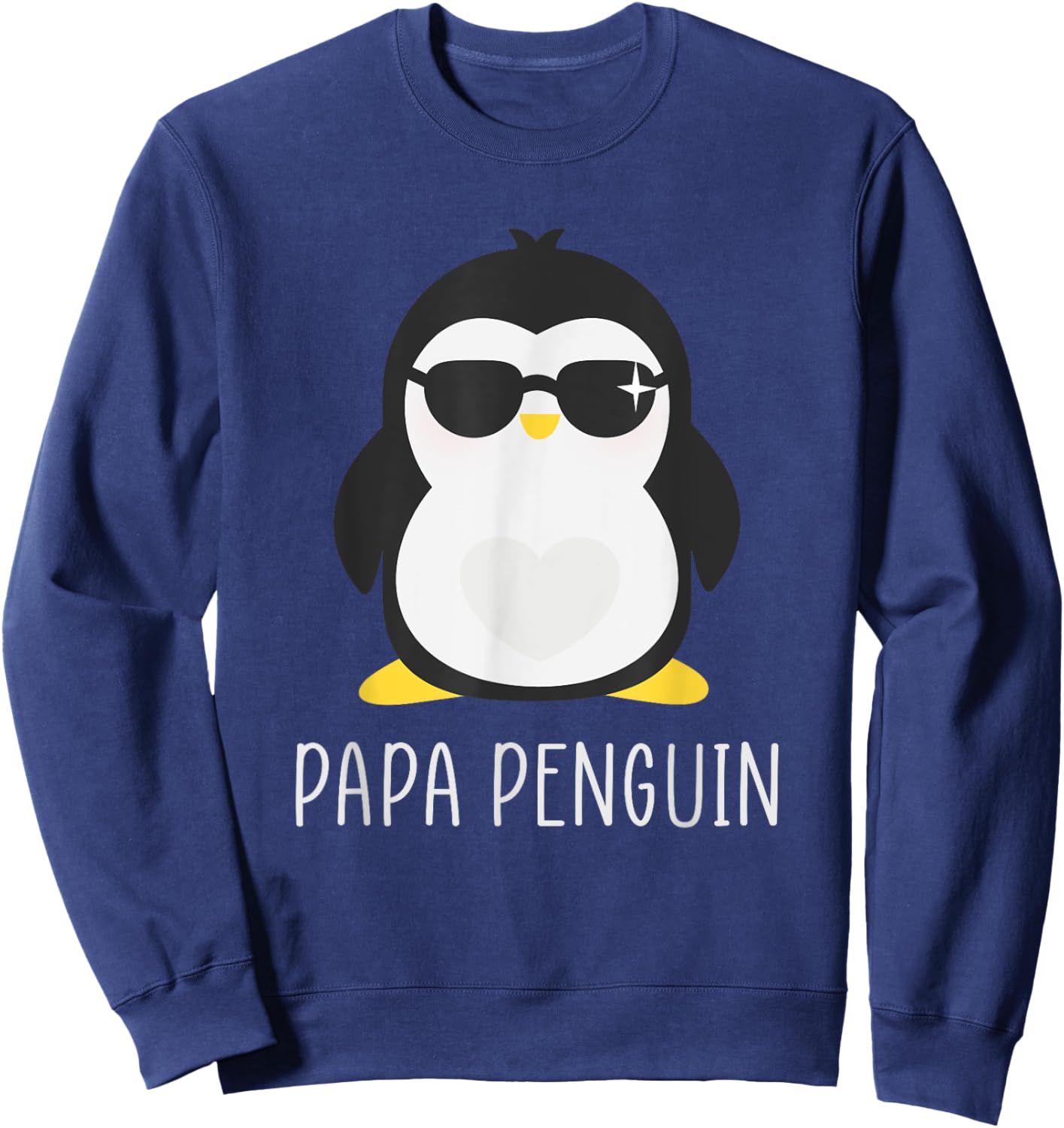 Penguin Papa - Father's Funny & Cute Dad Gift Sweatshirt - Sweatshirt | Navy