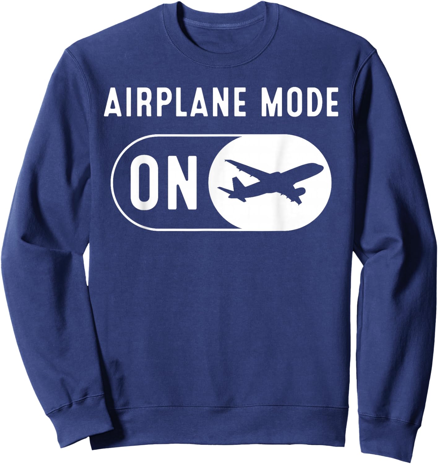 Funny Airplane Mode Gift Aviation Lover Men Women RC Pilot Sweatshirt - Sweatshirt | Navy